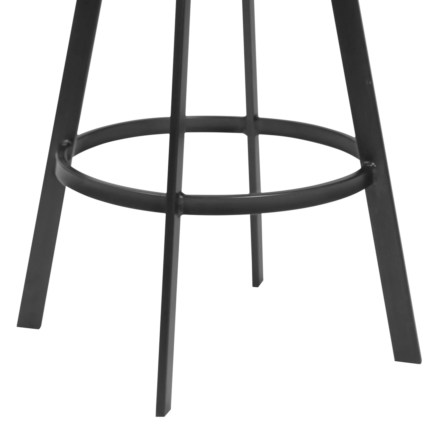 Topeka 30" Bar Height Barstool in Mineral Finish and Gray Walnut Wood Seat - Image 3