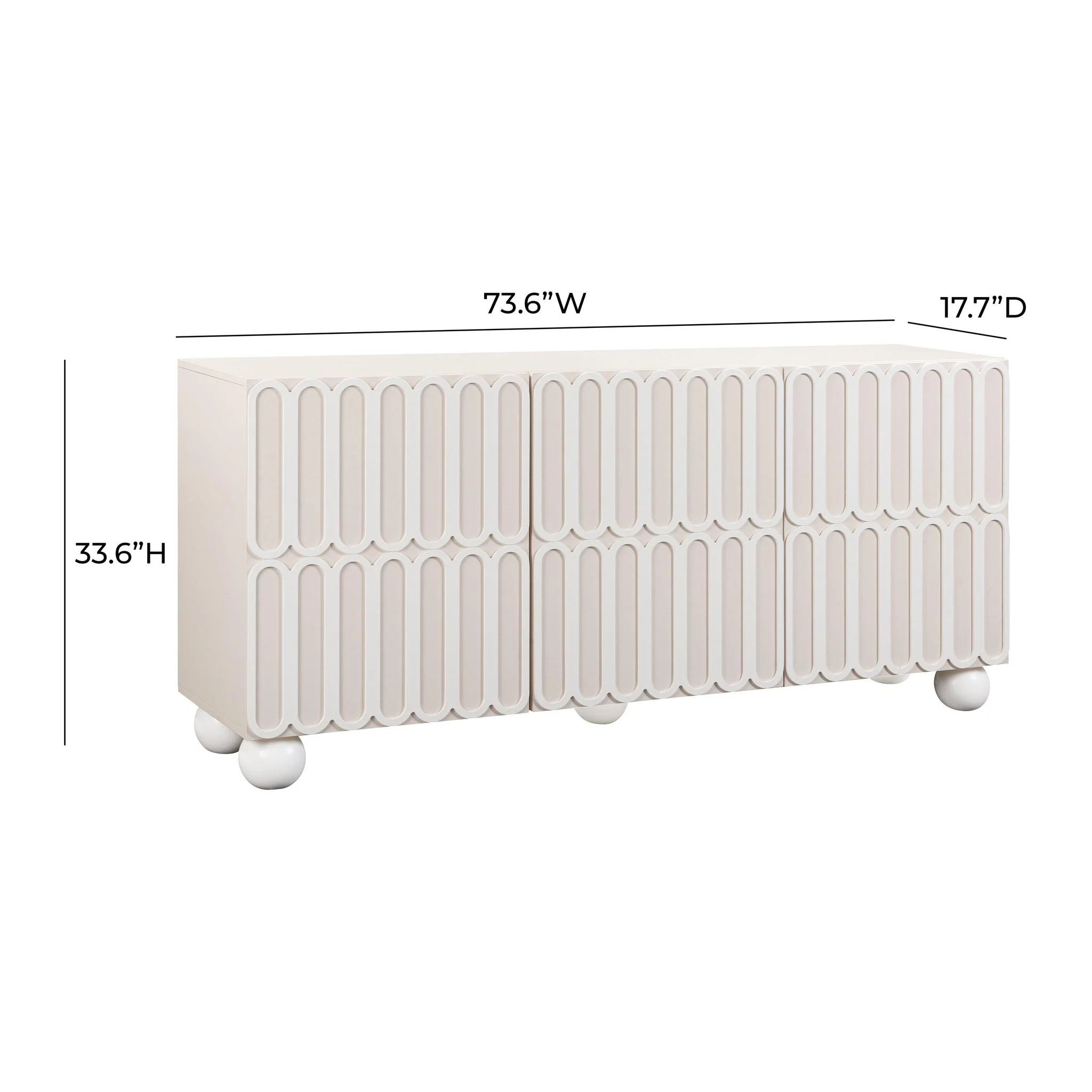 Tori Motif Taupe Buffet - Image 9