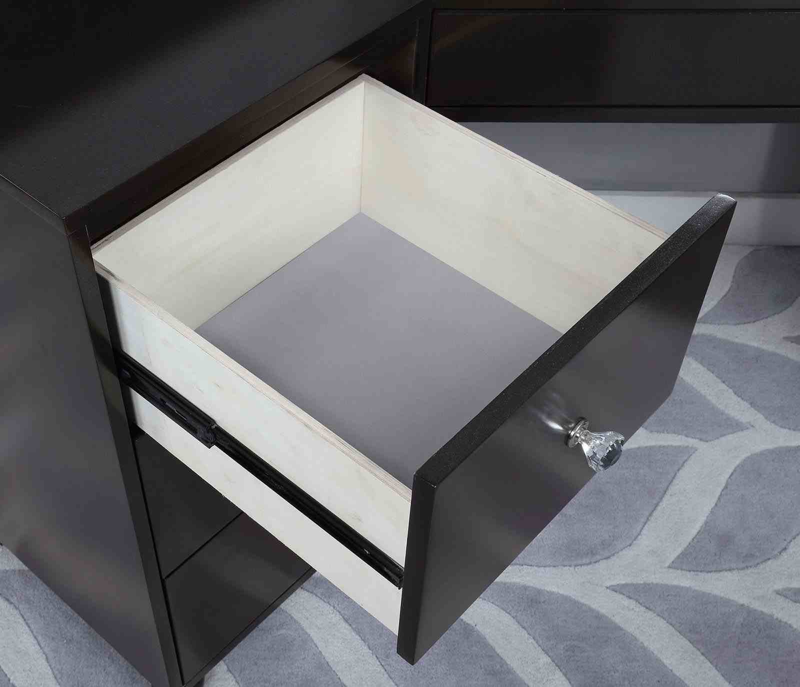 Tracie Vanity w/ Stool, Obsidian Gray - Image 4