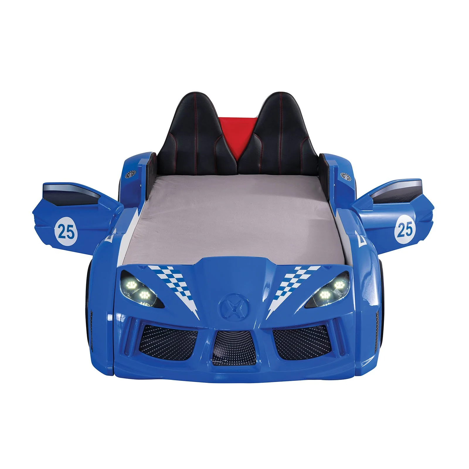 Trackster Twin Car Bed, Blue - Image 5
