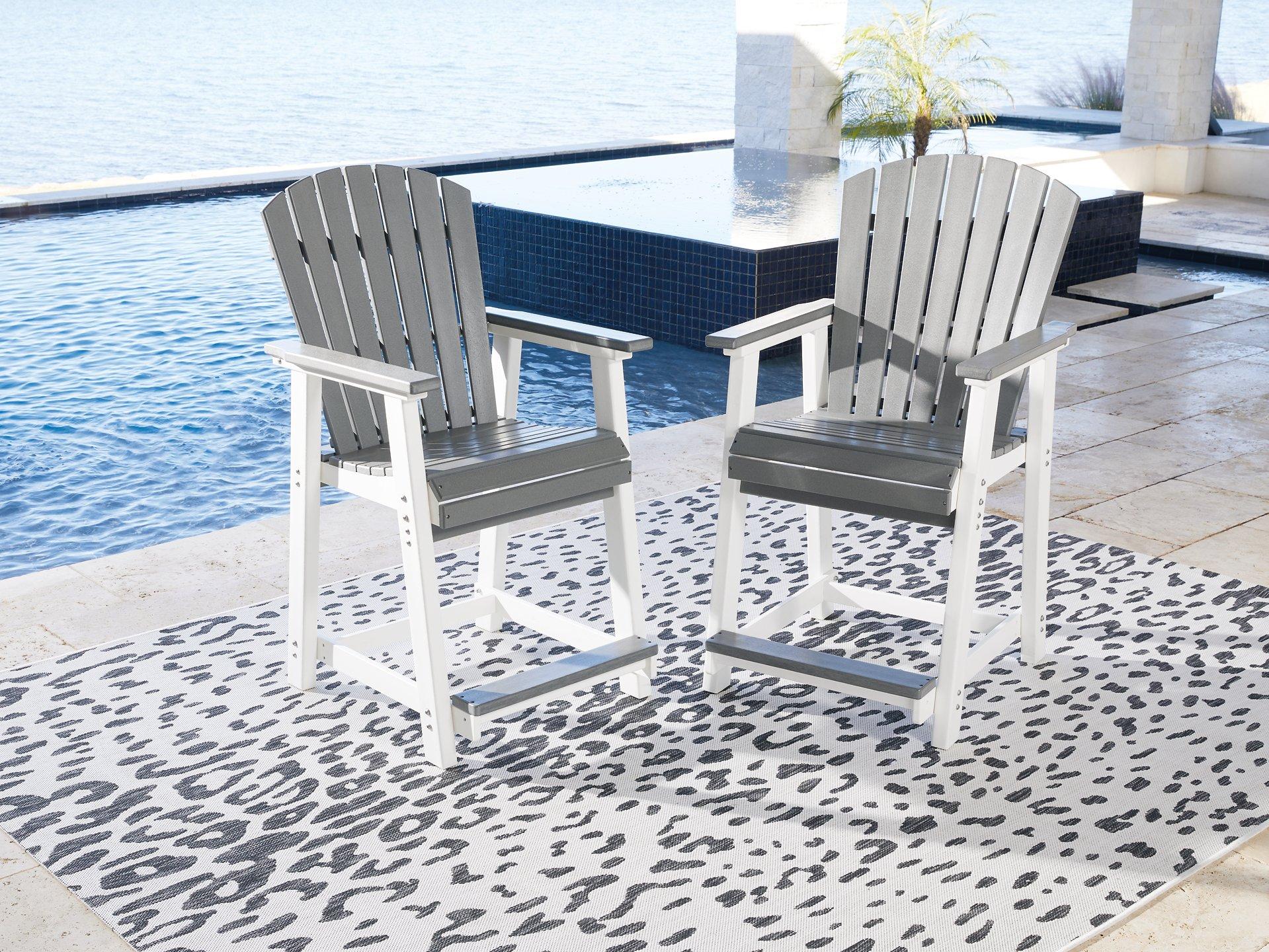 Transville Outdoor Counter Height Bar Stool (Set of 2) - Image 2