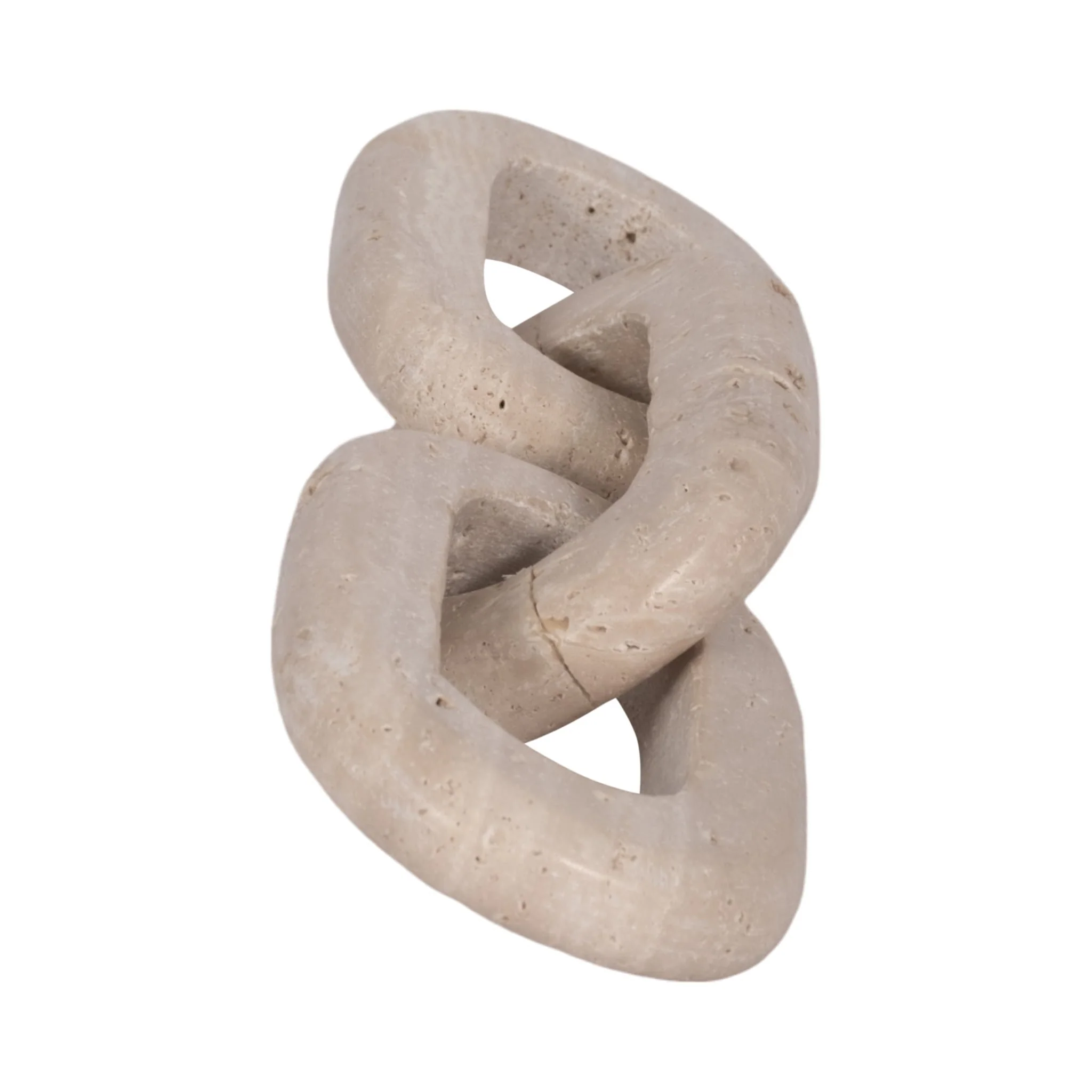 Travertine, 14" 3 Link Chain Decor, Tan - Image 3