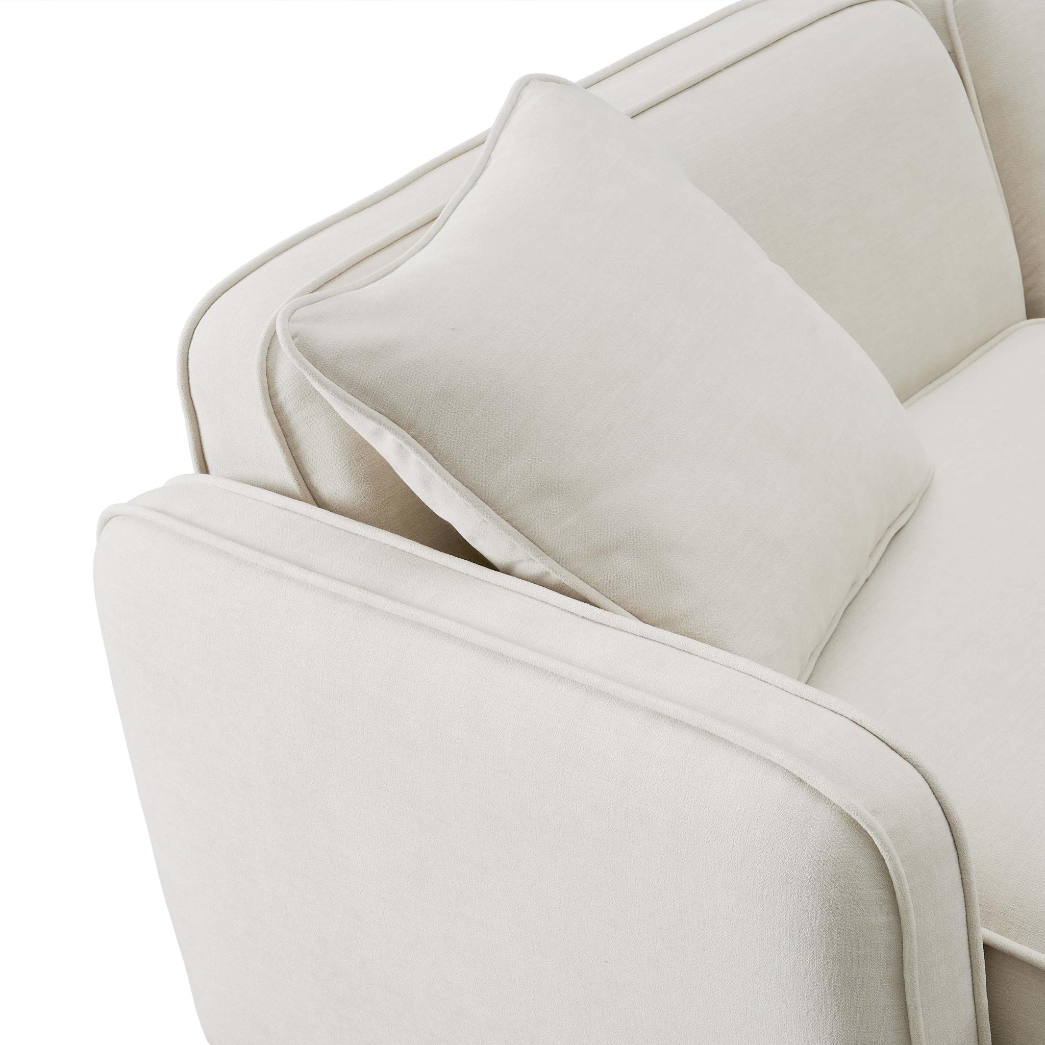 Travie Sand Upcycled Linen Modular Sofa - Image 5