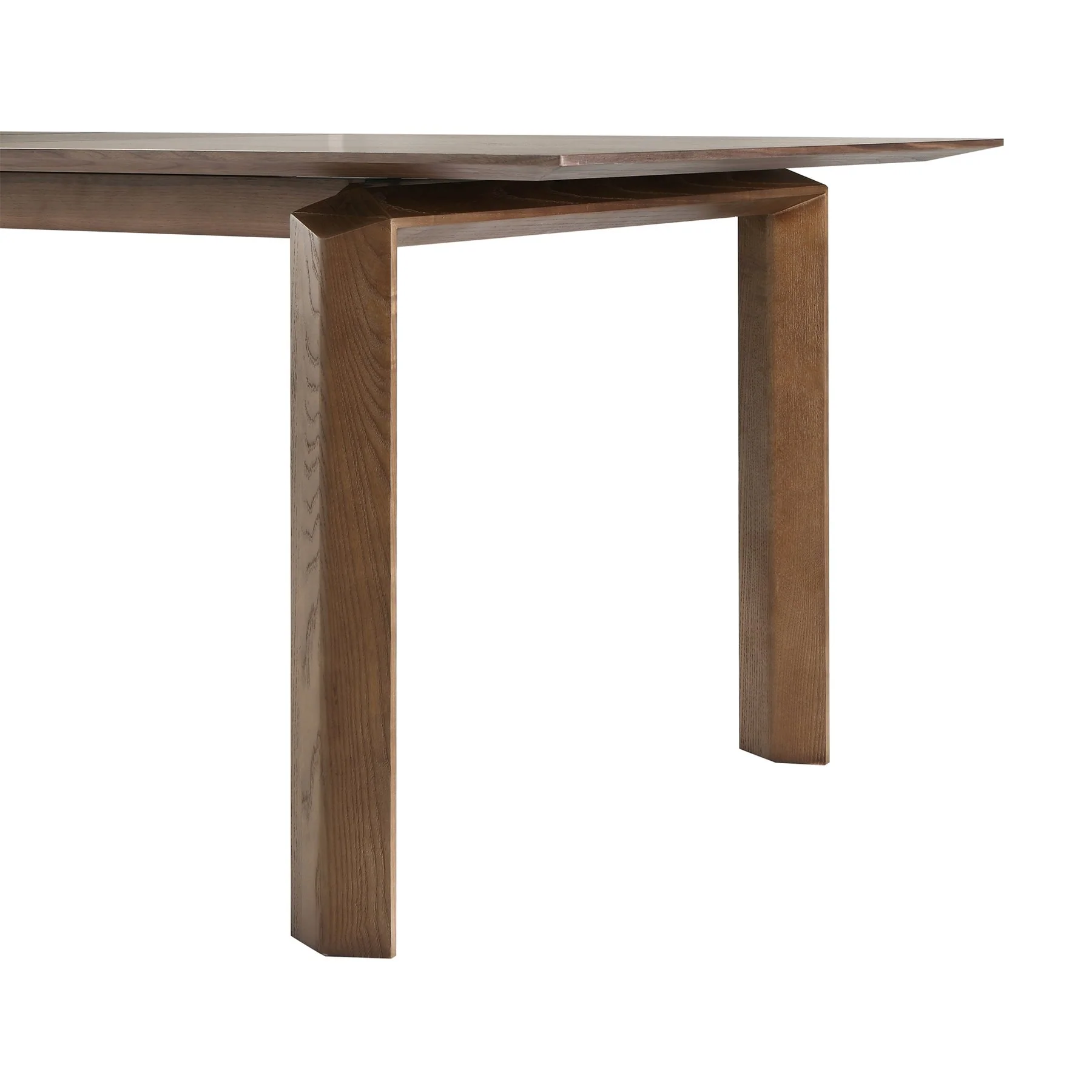 Treviso Mid-Century Extension Dining Table in Walnut Finish and Top - Image 4