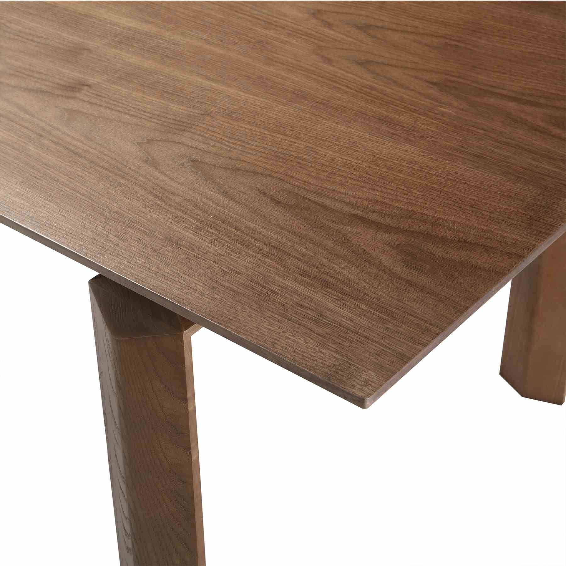 Treviso Parker Mid-Century Walnut Wood 5 Piece Dining Set - Image 4