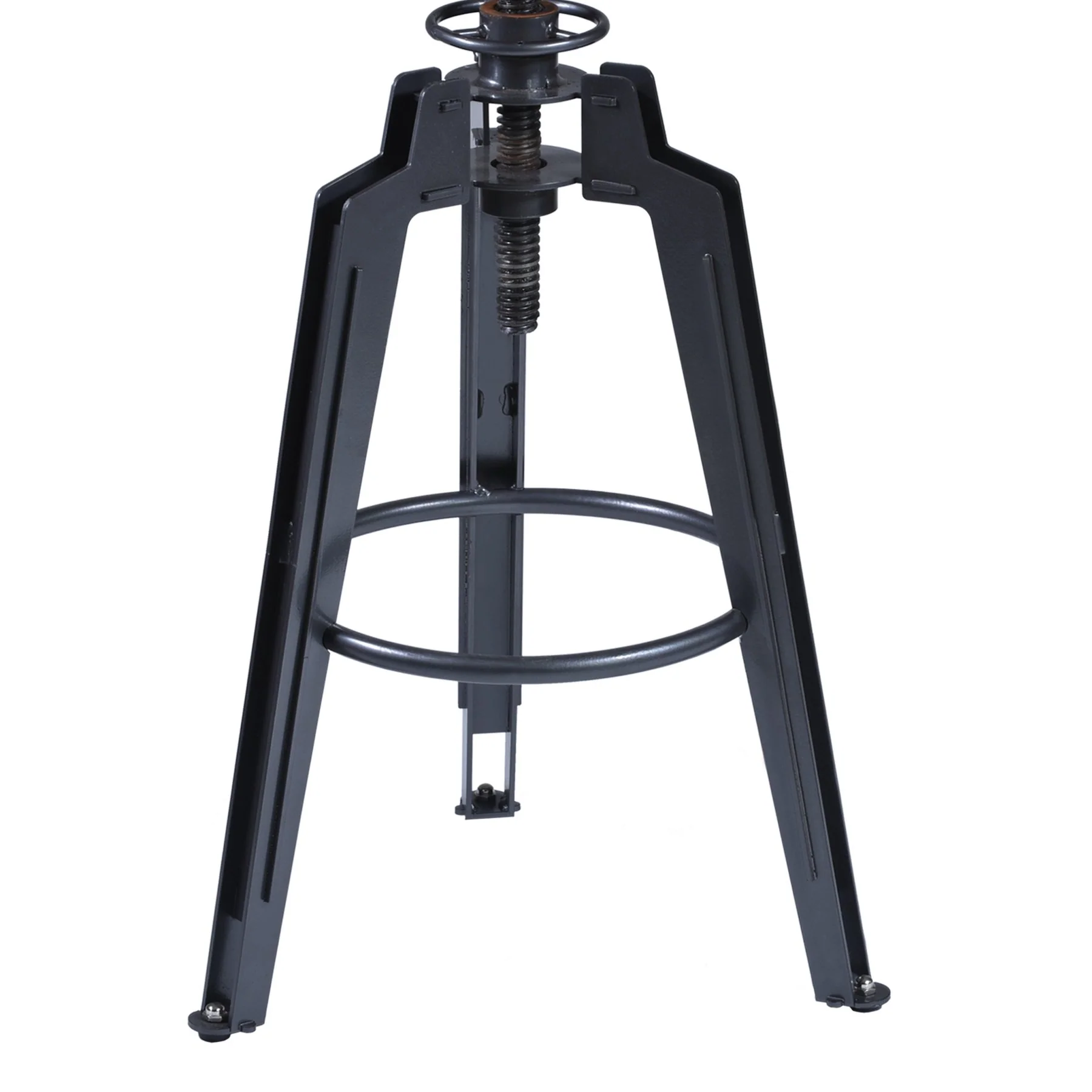 Tribeca Adjustable Barstool in Industrial Gray finish with Ash Wood Seat - Image 3