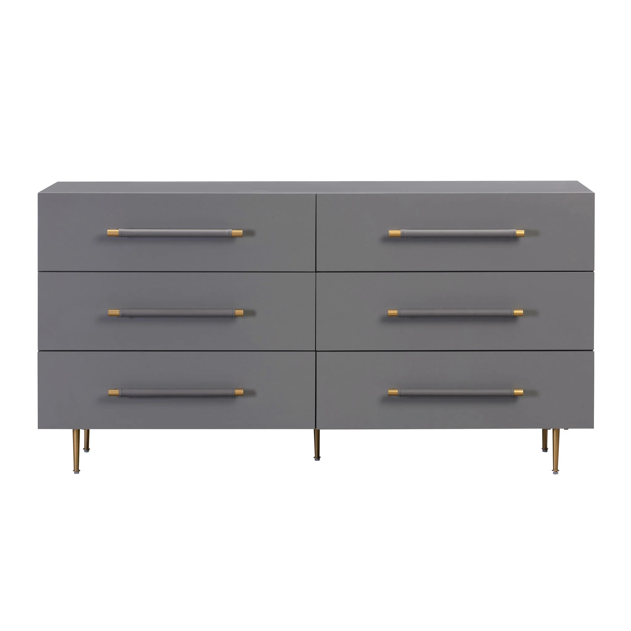 Trident Grey 6 Drawer Dresser - Image 4