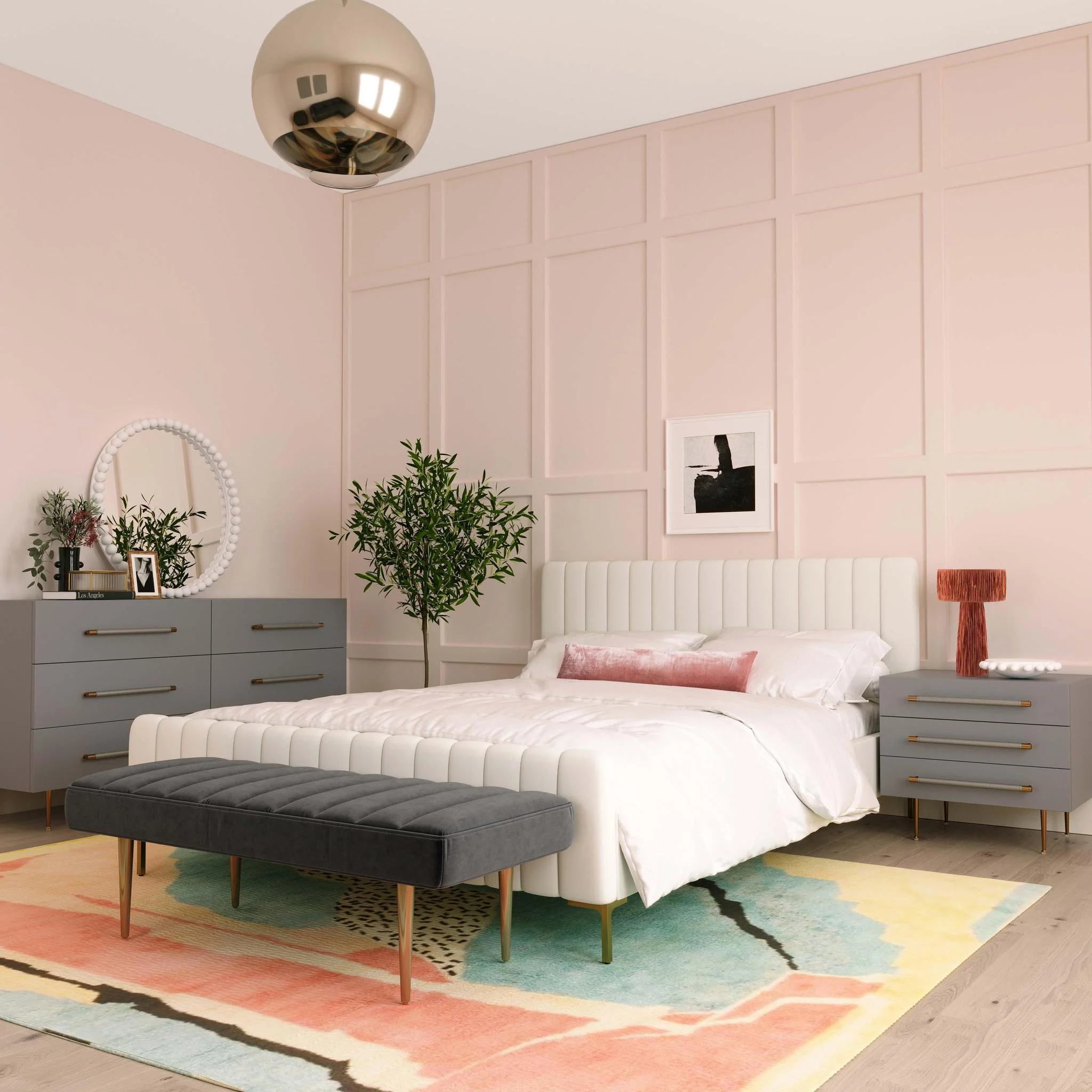 Trident Grey Nightstand - Image 2