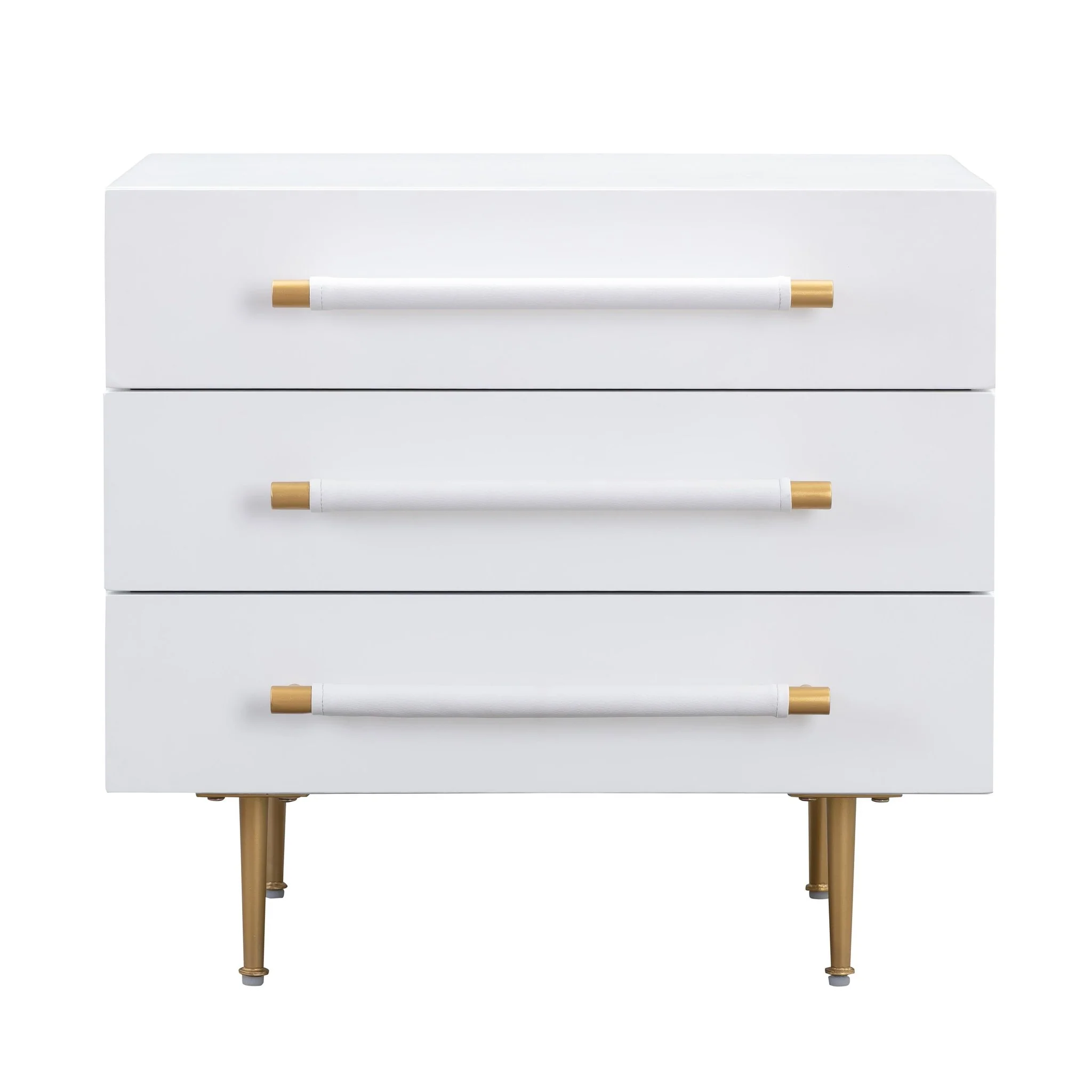 Trident White Nightstand - Image 4