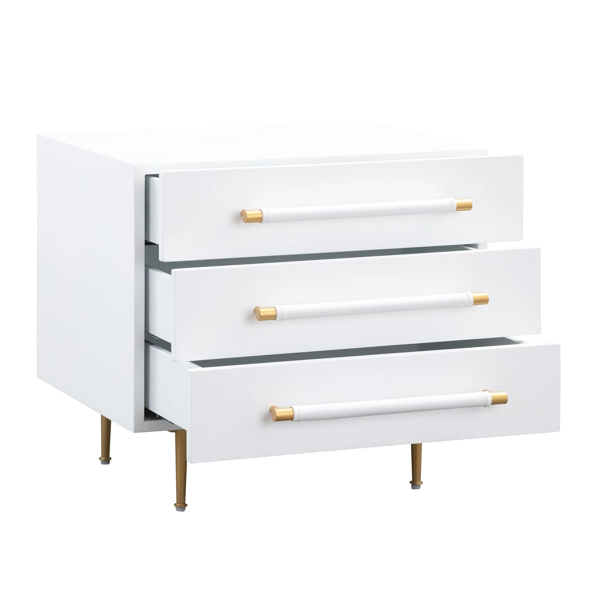 Trident White Nightstand - Image 5