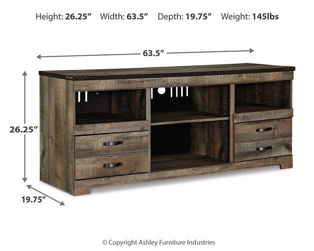 Trinell 63" TV Stand with Electric Fireplace - Image 16