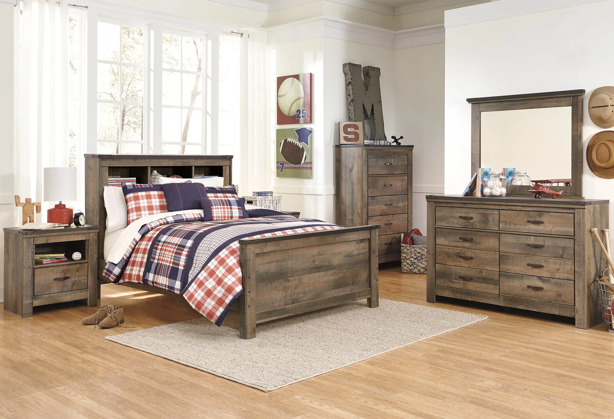 Trinell Bookcase Bed - Image 11