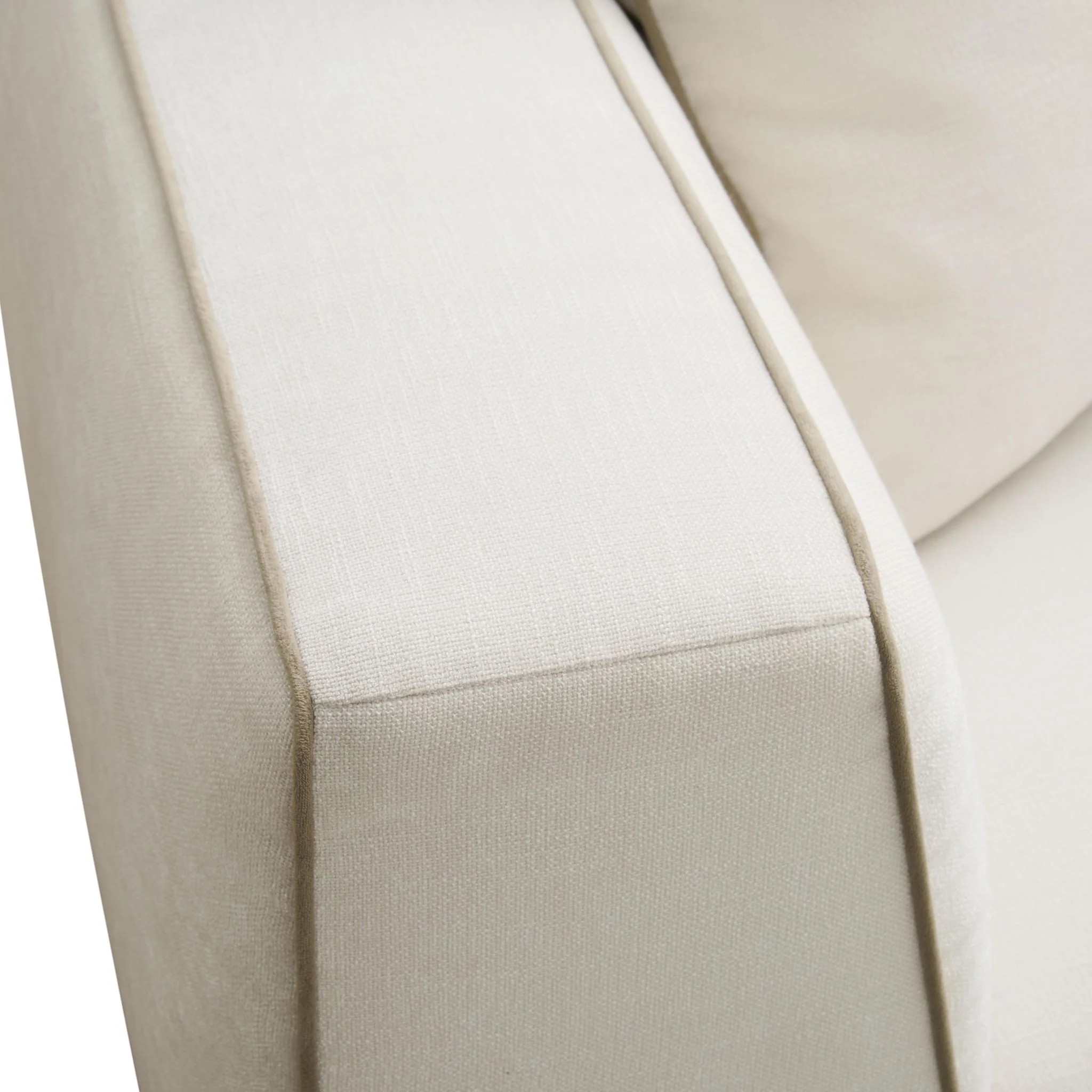 Tristine Cream Linen Sofa - Image 5