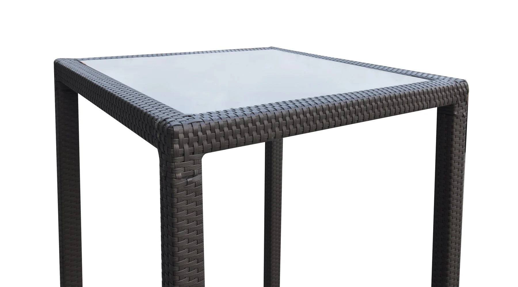 Tropez Outdoor Patio Wicker Bar Set (Table with 4 barstools) - Image 8