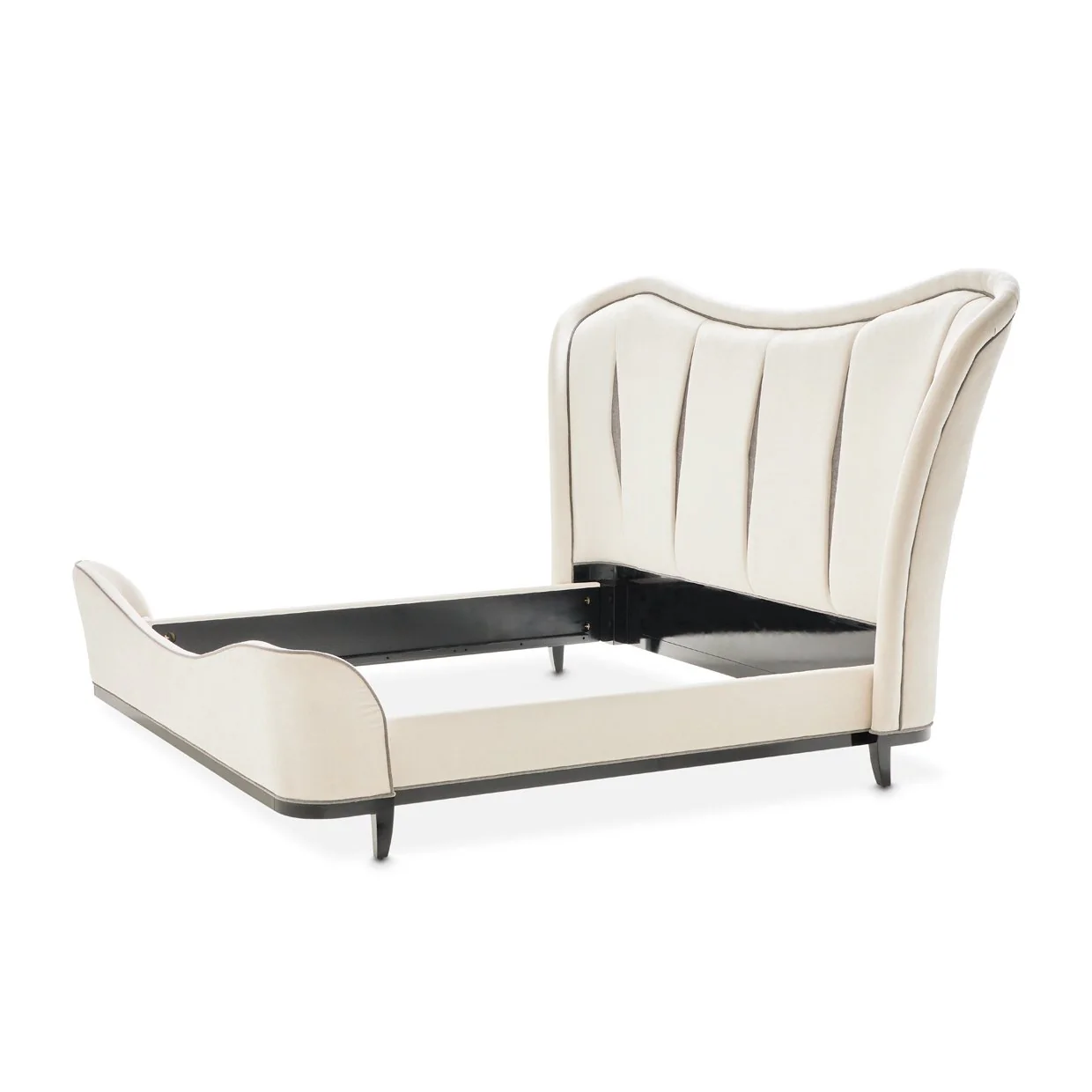 Tuxedo Eastern King Upholstered Bed - Piano Keyboard - Image 12