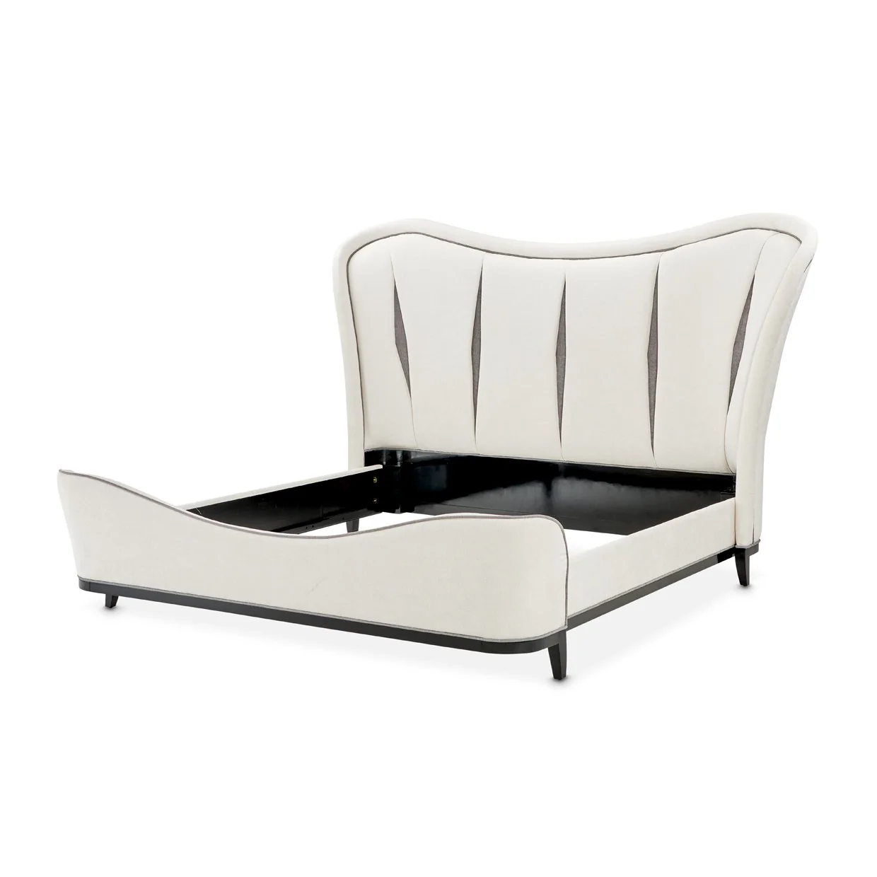 Tuxedo Eastern King Upholstered Bed - Piano Keyboard - Image 2