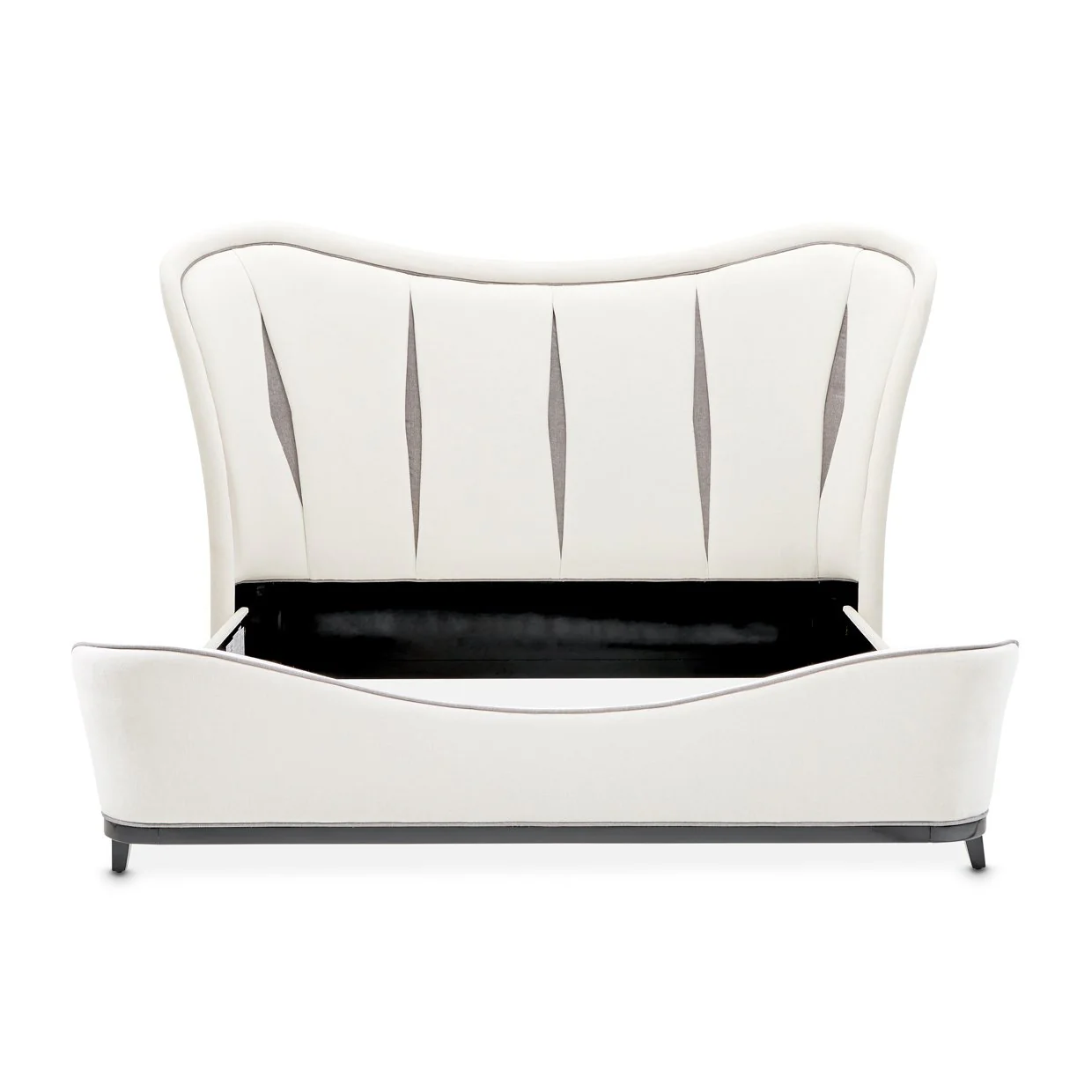 Tuxedo Eastern King Upholstered Bed - Piano Keyboard - Image 3