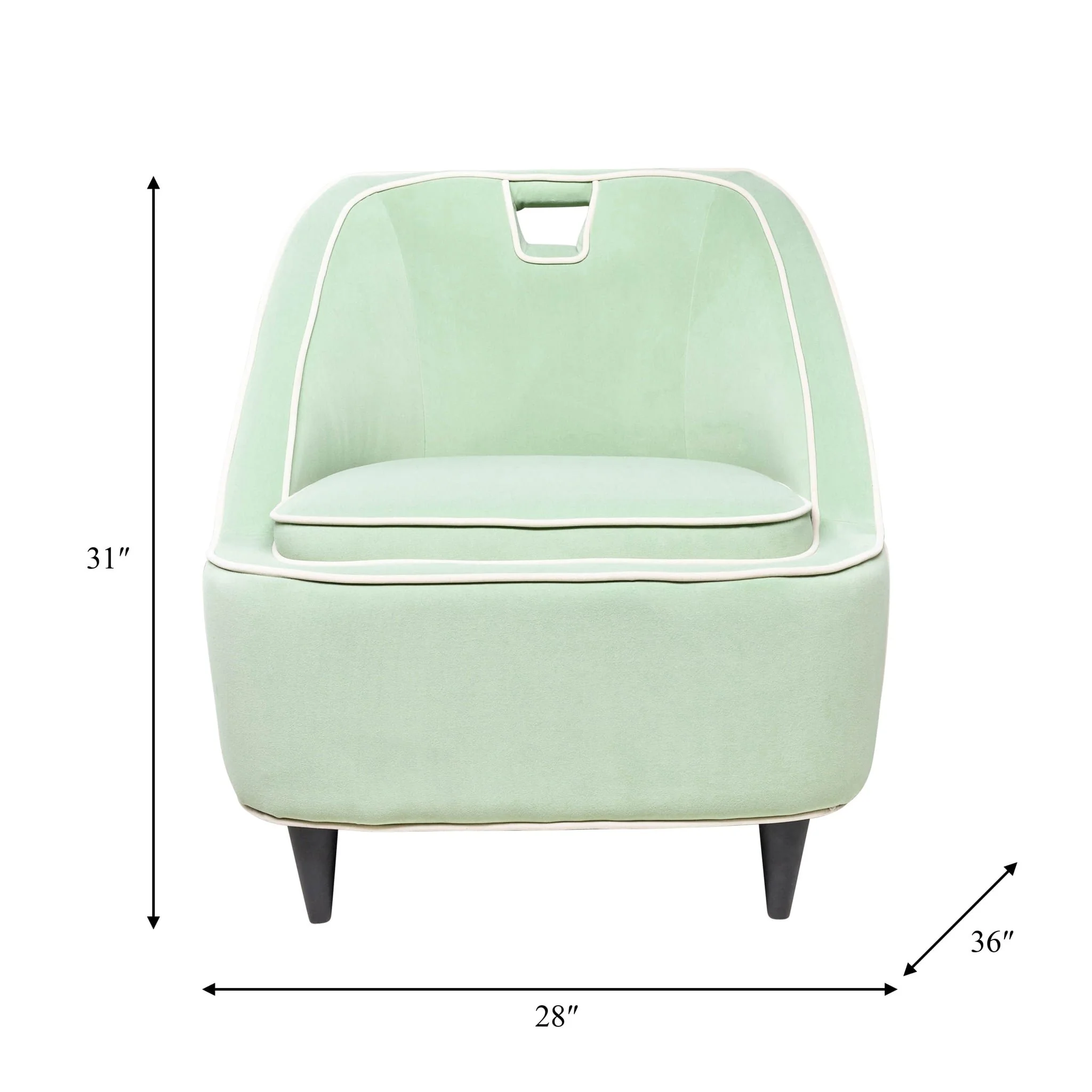Two-toned Accent Chair - Green Kd - Image 7