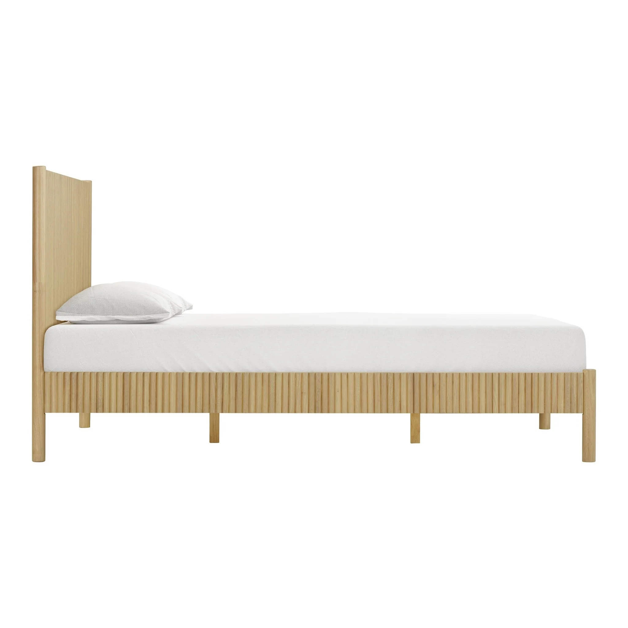 Tyla Natural Wood Queen Bed - Image 3
