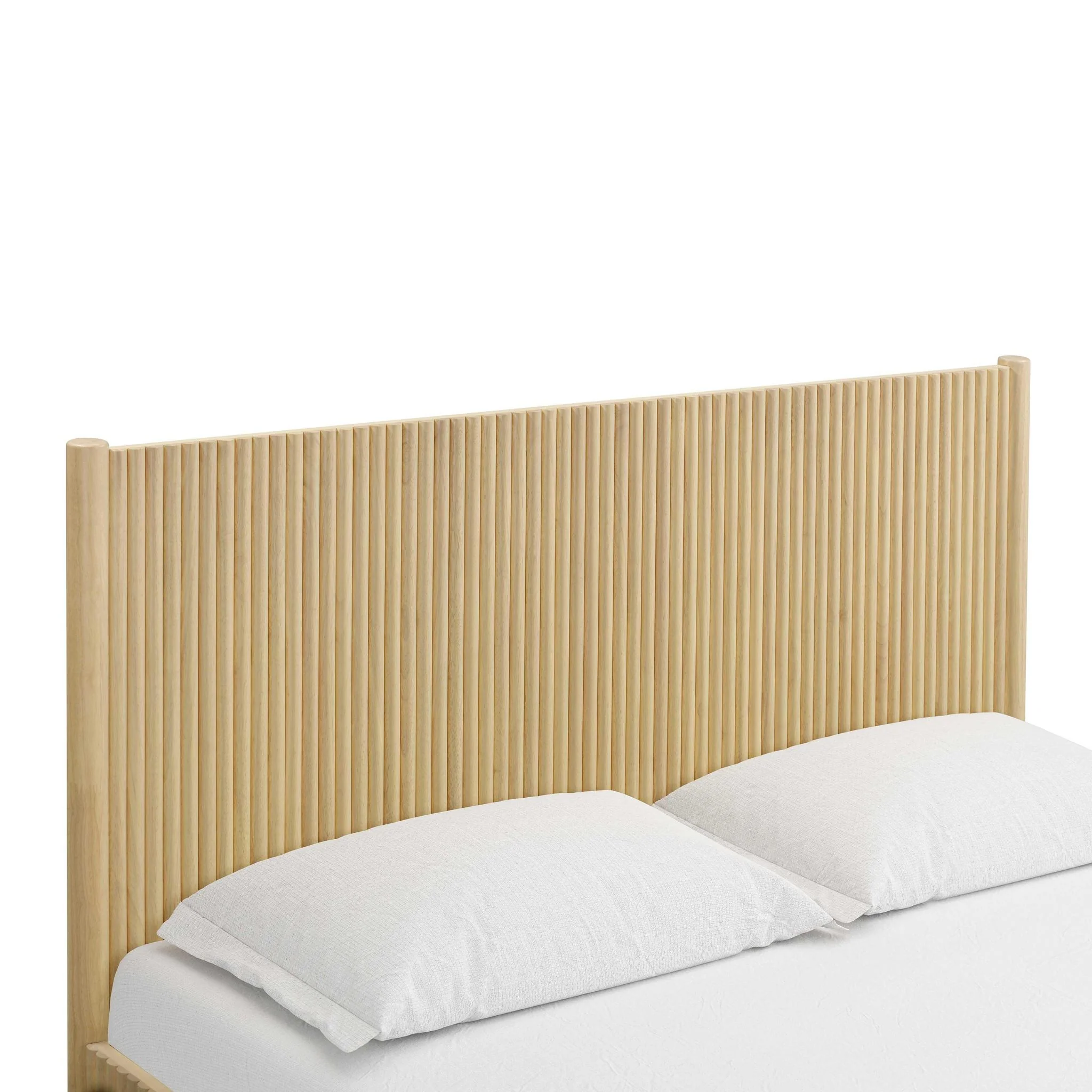 Tyla Natural Wood Queen Bed - Image 4