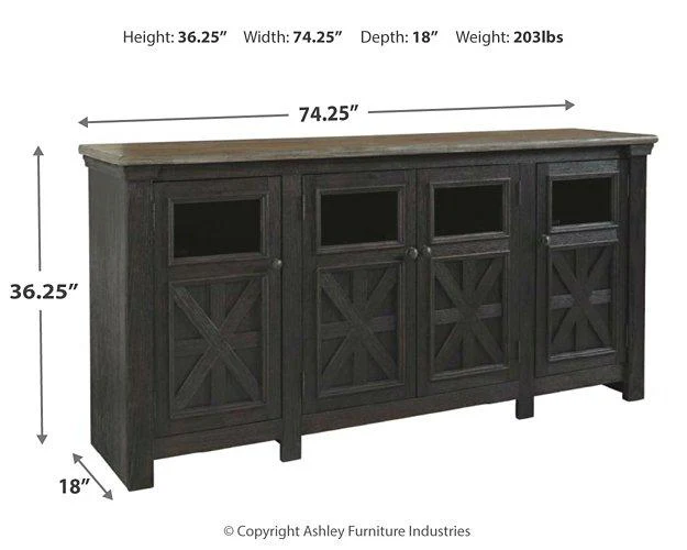 Tyler Creek 74" TV Stand - Image 7
