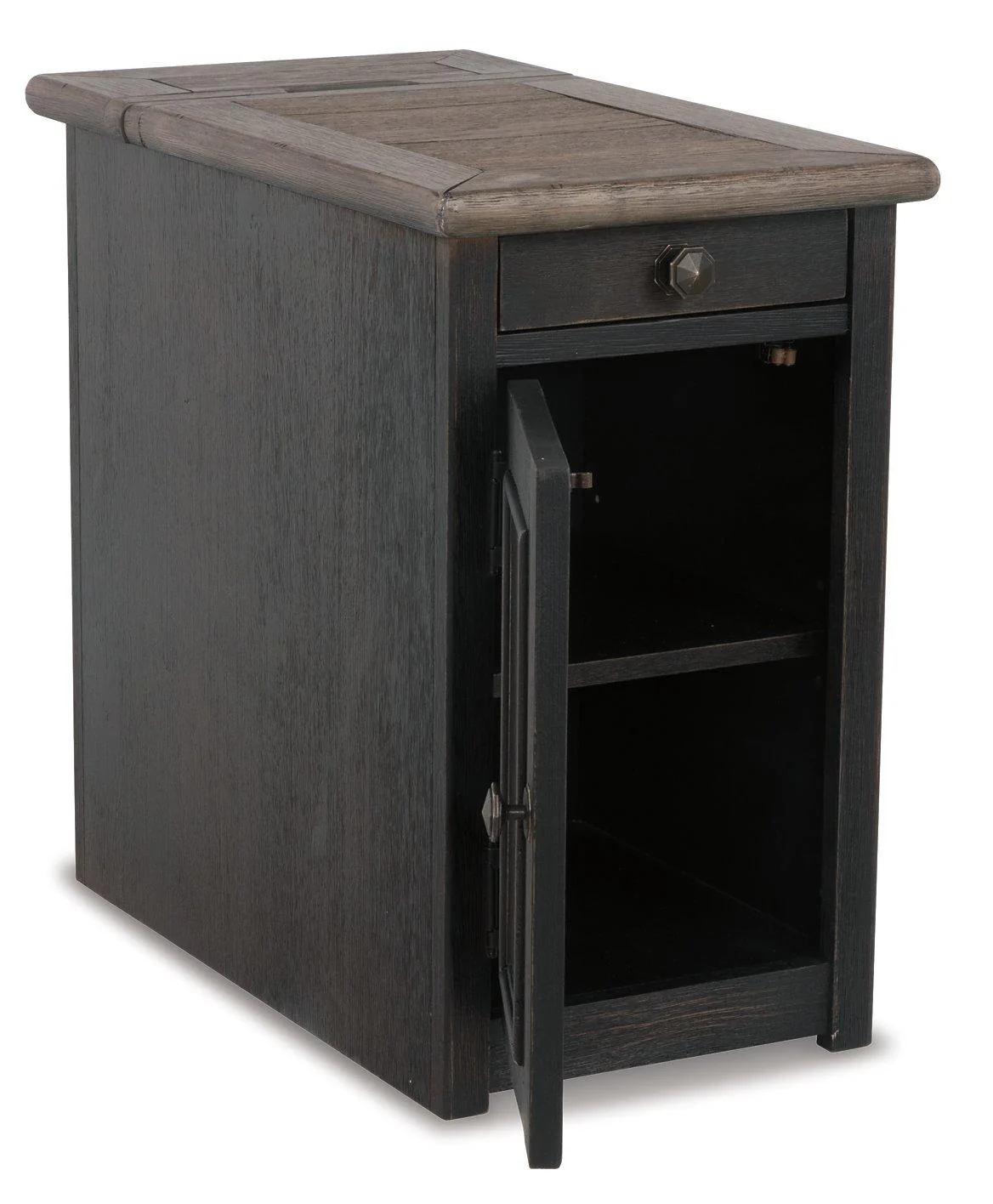 Tyler Creek Chairside End Table with USB Ports & Outlets - Image 6