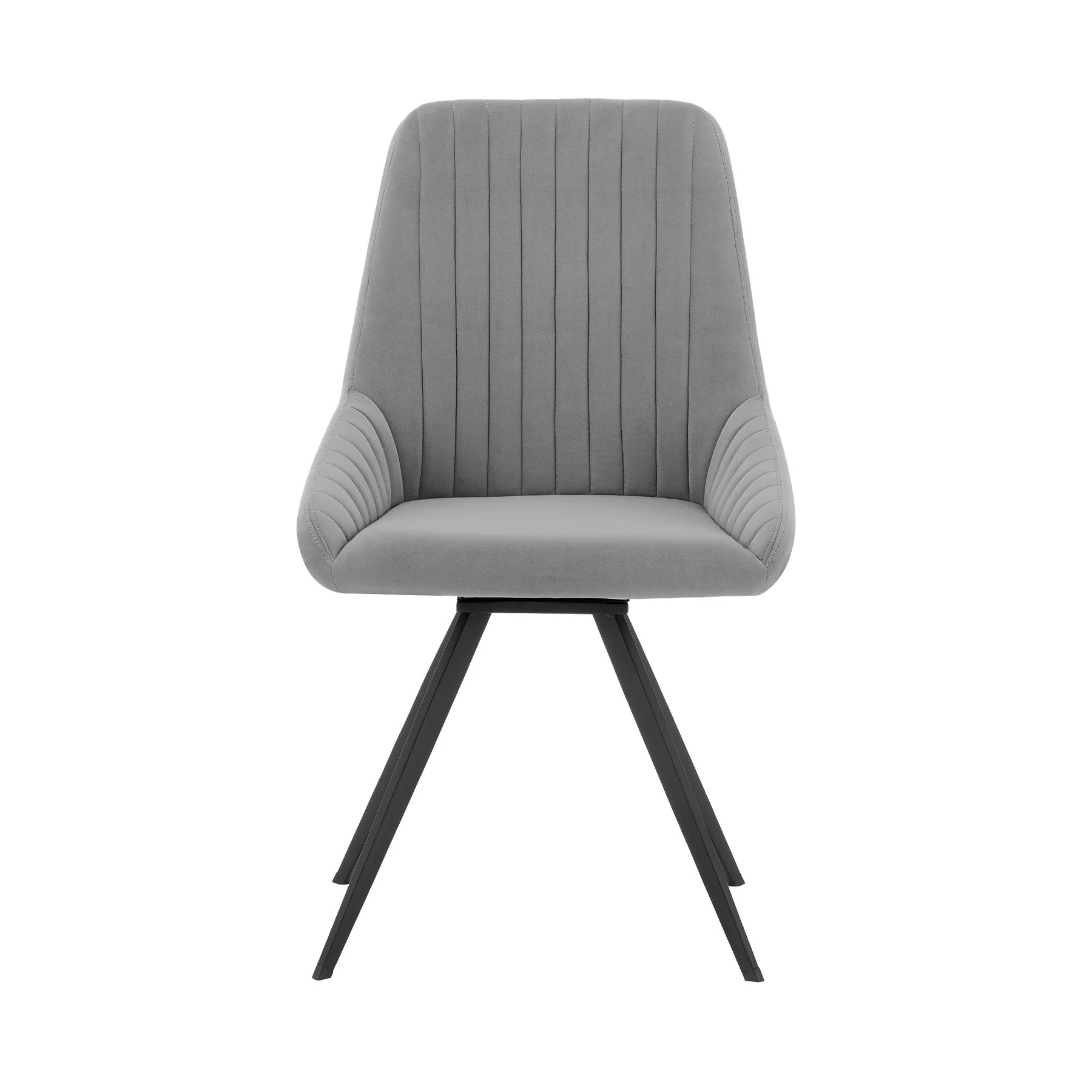 Urbino Alison 5 Piece Dining Set with Gray Fabric Chairs - Image 9