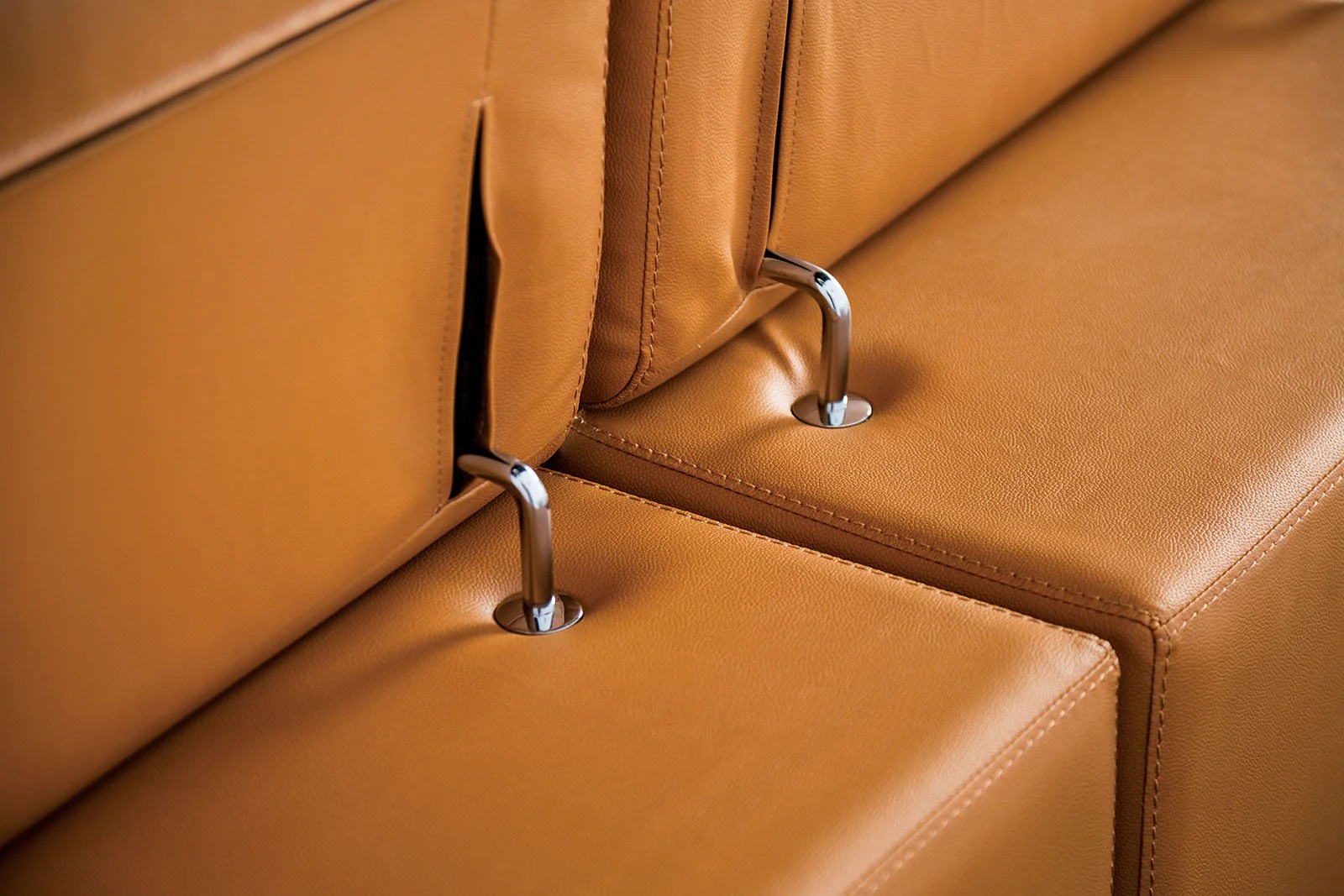 Vadso Sectional, Left Chaise, Tangerine - Image 4
