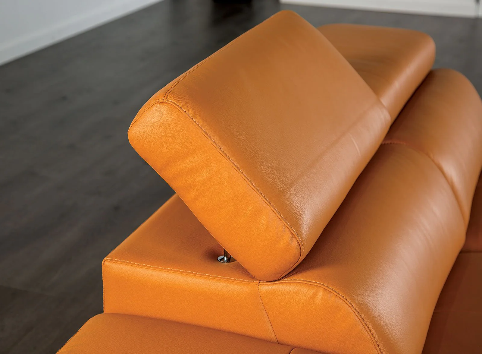 Vadso Sectional, Right Chaise, Tangerine - Image 2