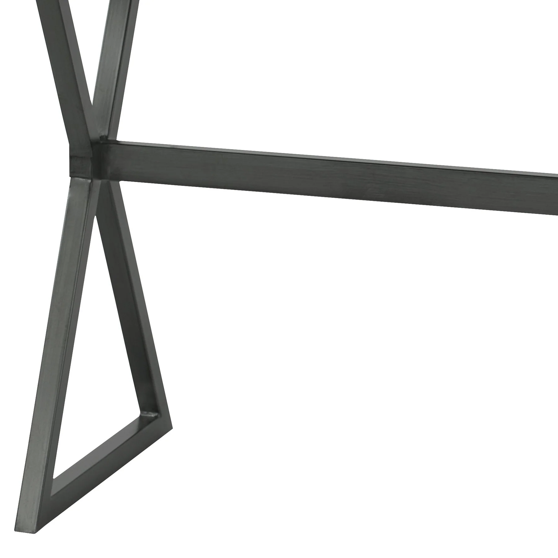 Valencia Contemporary Rectangular Bar Table in Mineral Finish with Gray Walnut Wood Top - Image 3
