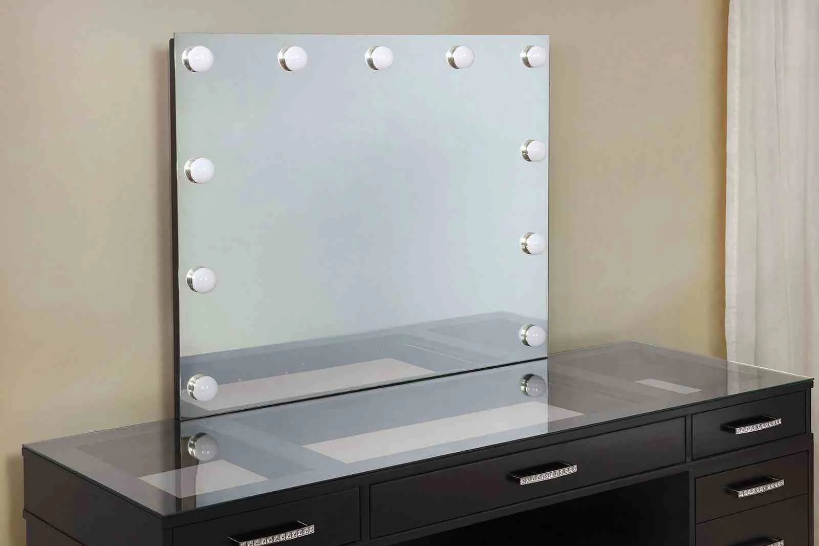 Valentina Vanity w/ Stool, Gray - Image 3