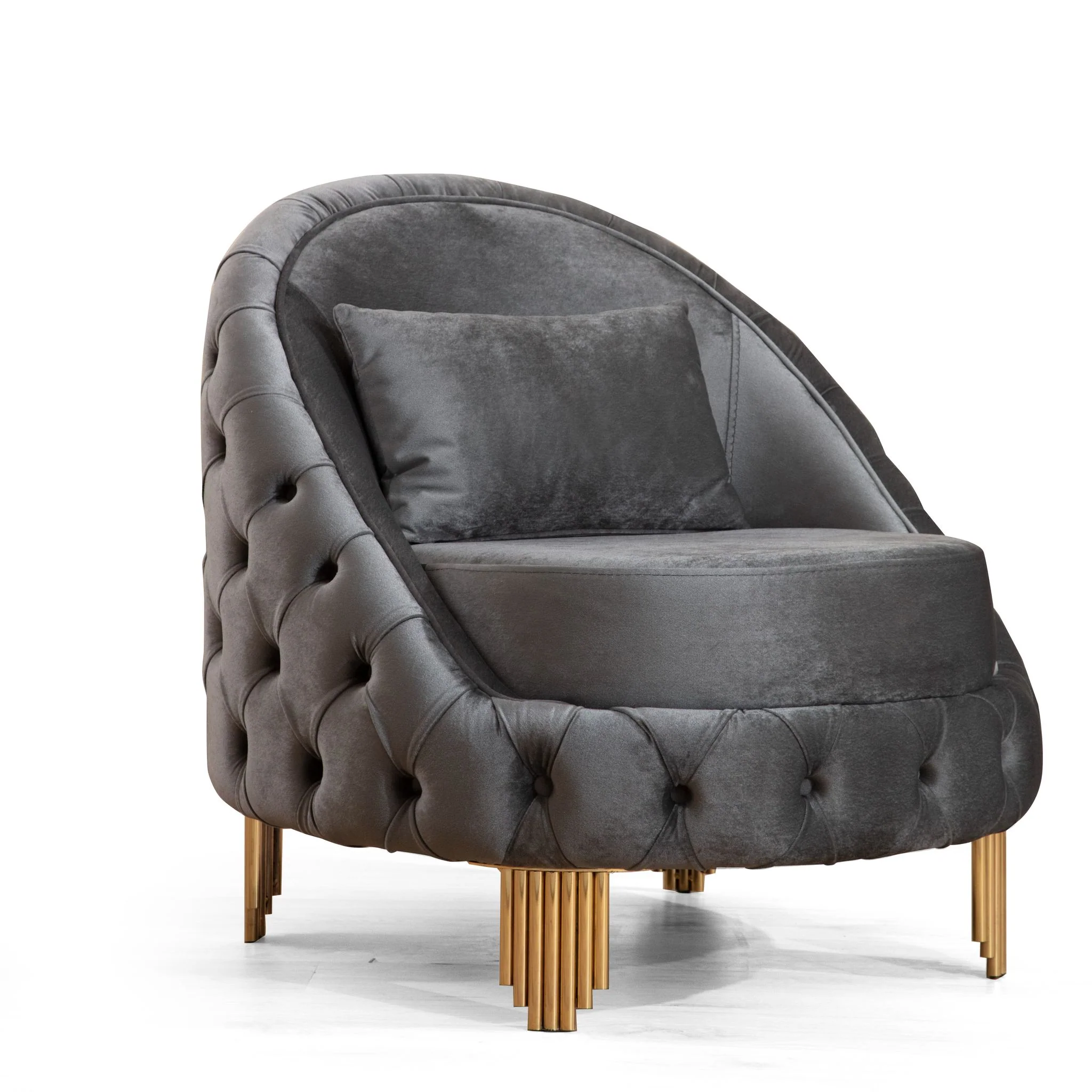 Vanessa 3 Pc Living Room set Gray - Image 14