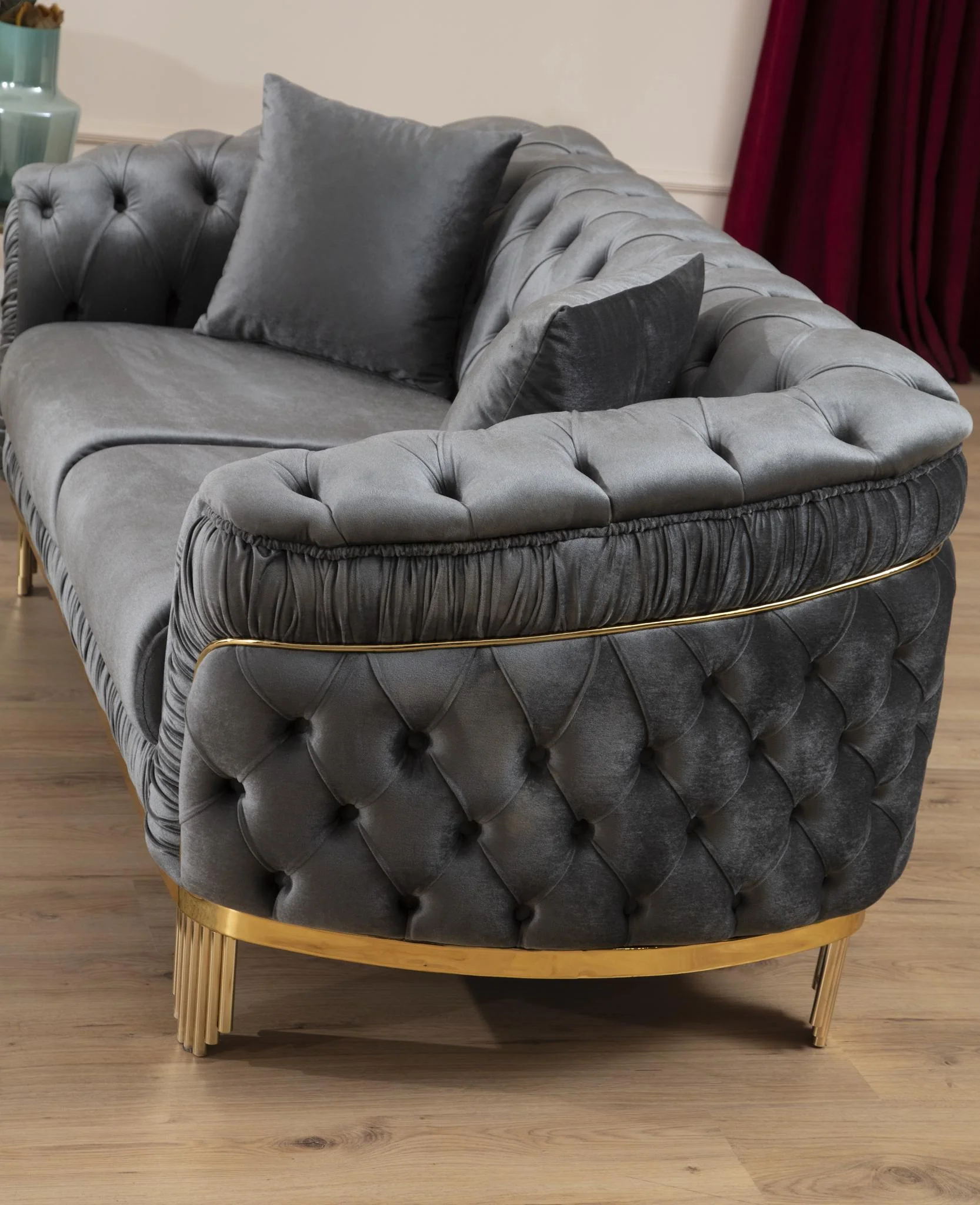 Vanessa Sofa Gray - Image 4