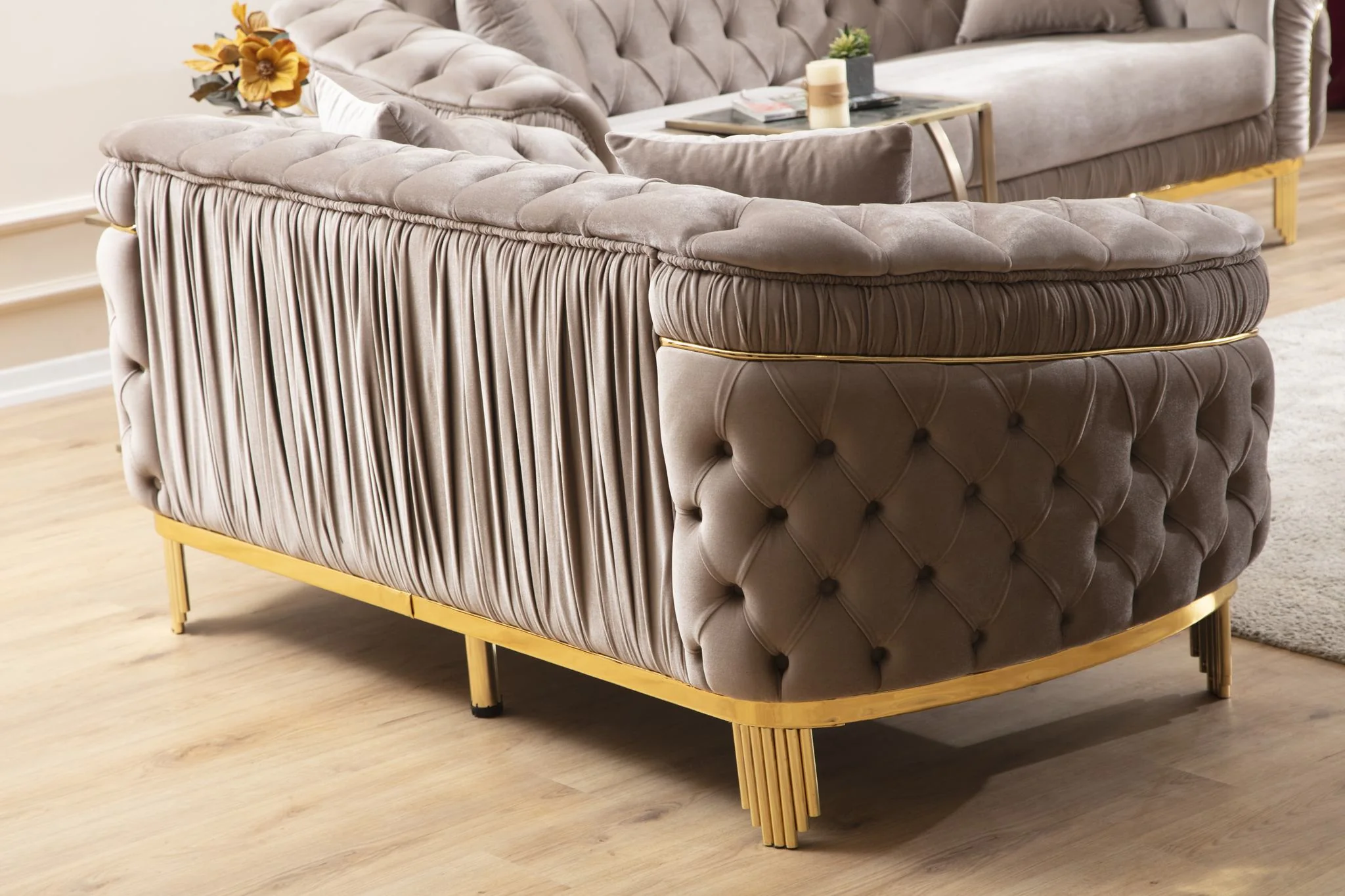 Vanessa Sofa Taupe - Image 3