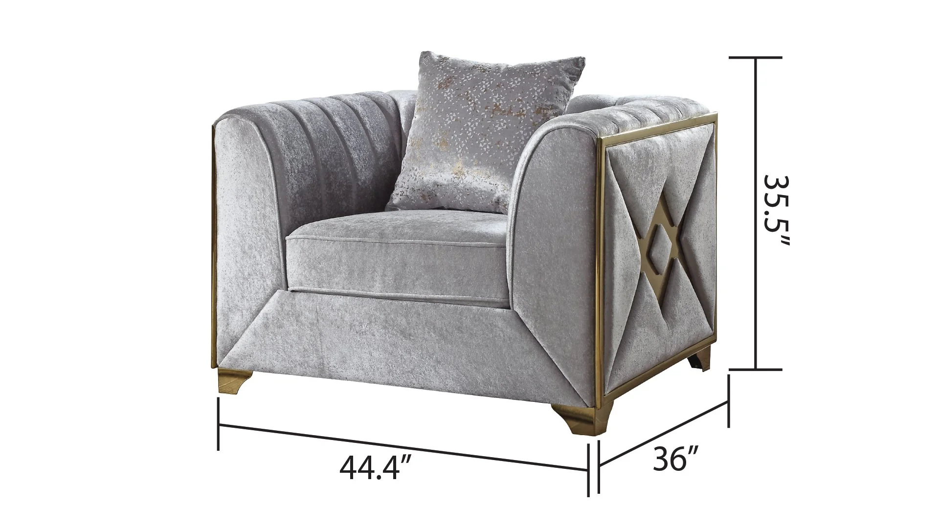Velencia Chair Silver - Image 2