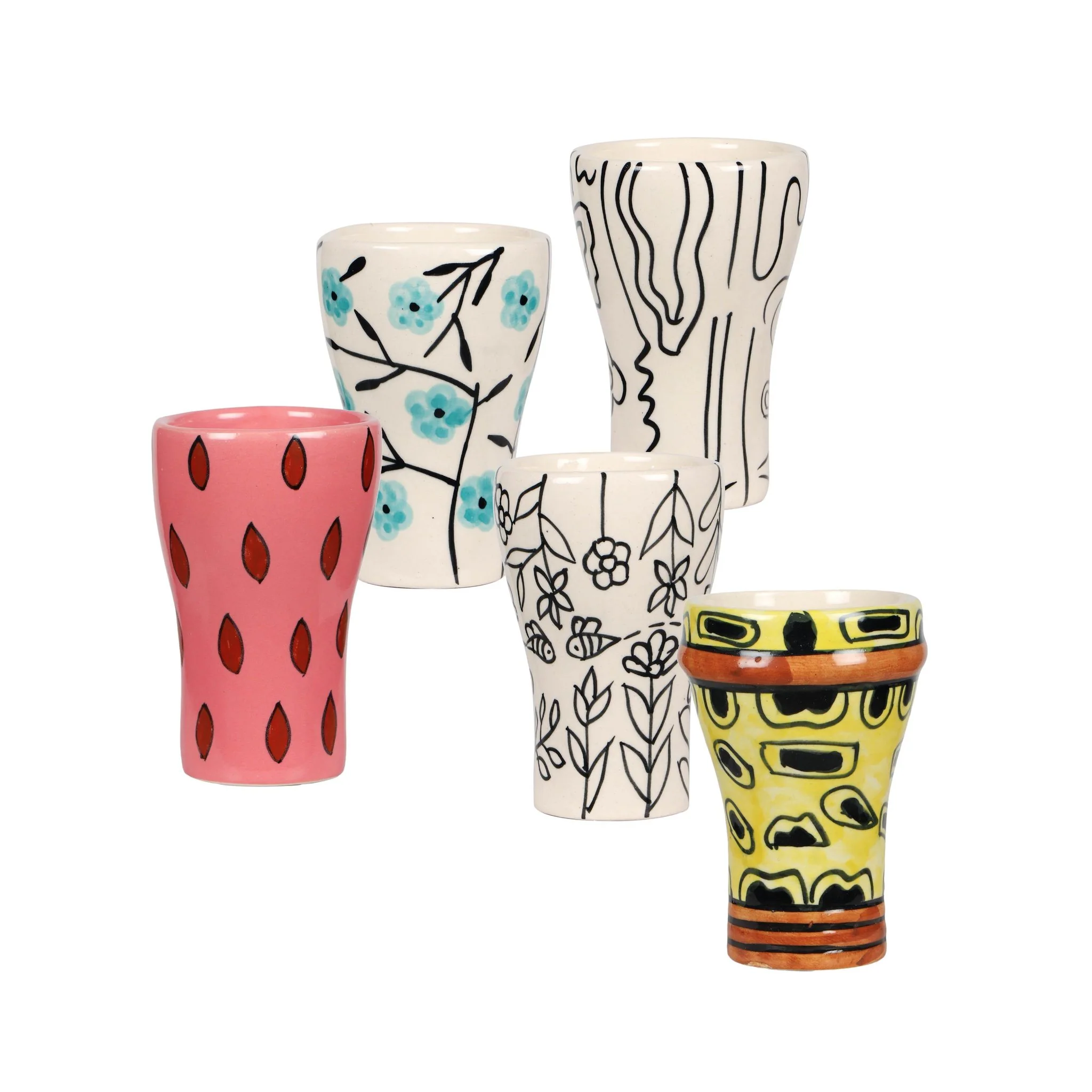 Velma Collection - Set of all 5 Ceramic Glasses - Image 3