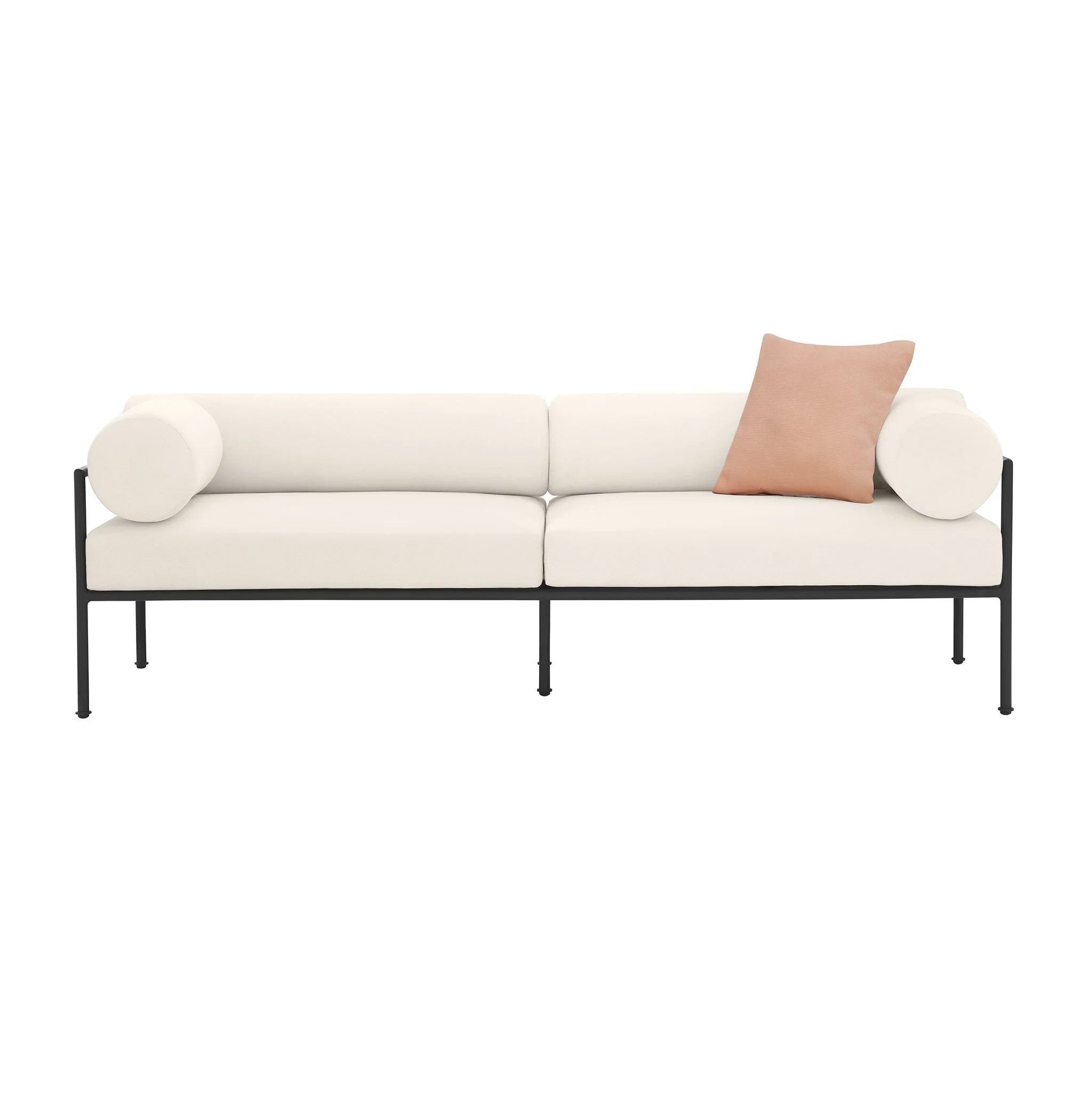 Vera Cream Performance Fabric Outdoor Sofa - Image 3