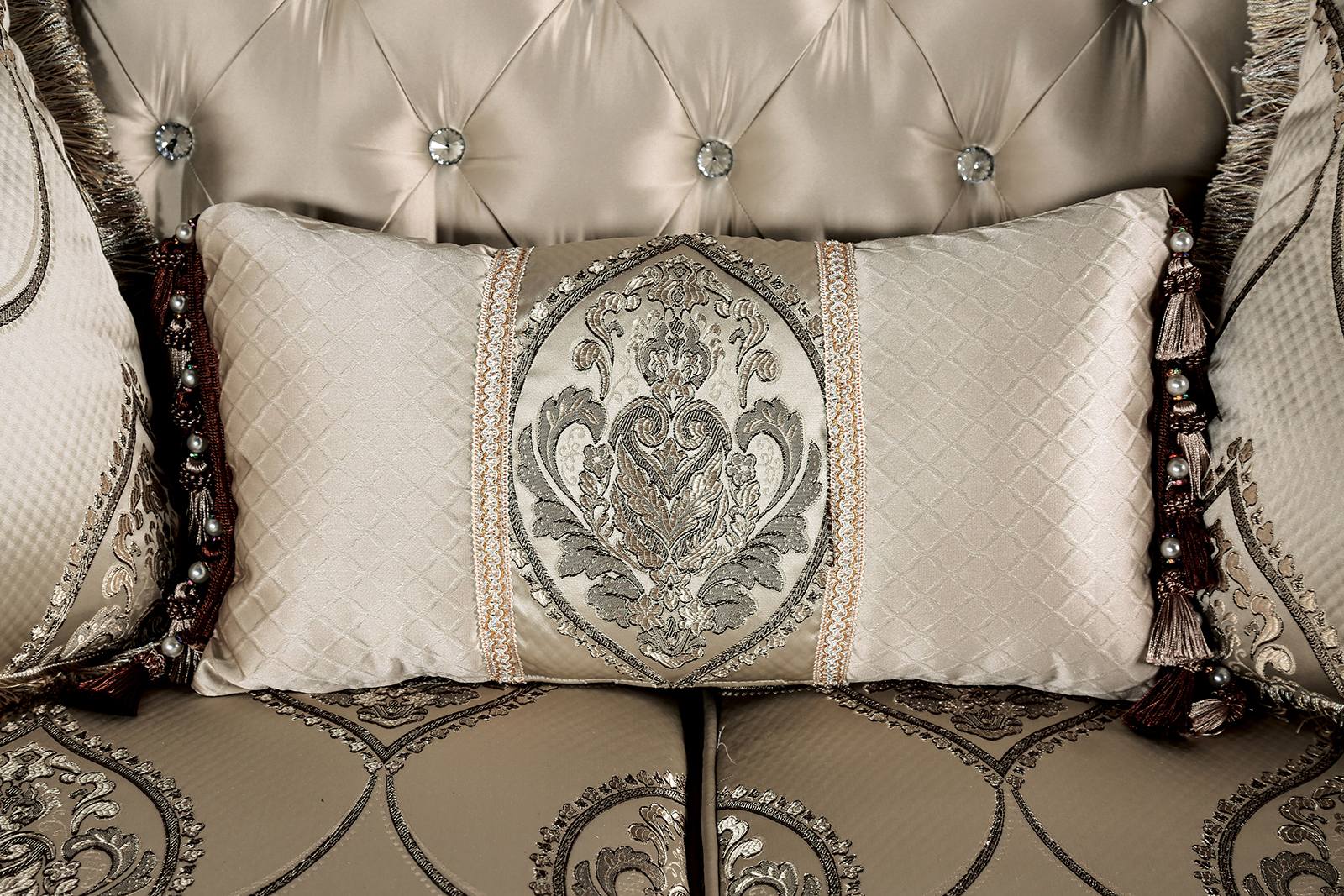 Veracruz Sofa, Dark Cherry/Beige - Image 5