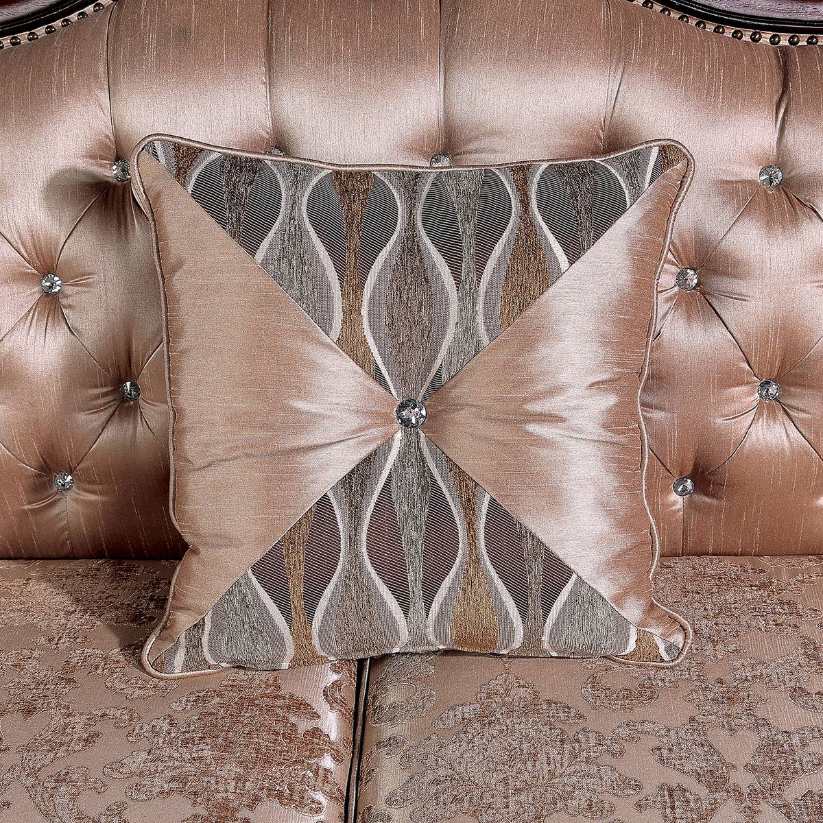 Veracruz Sofa, Dark Cherry/Light Brown - Image 5