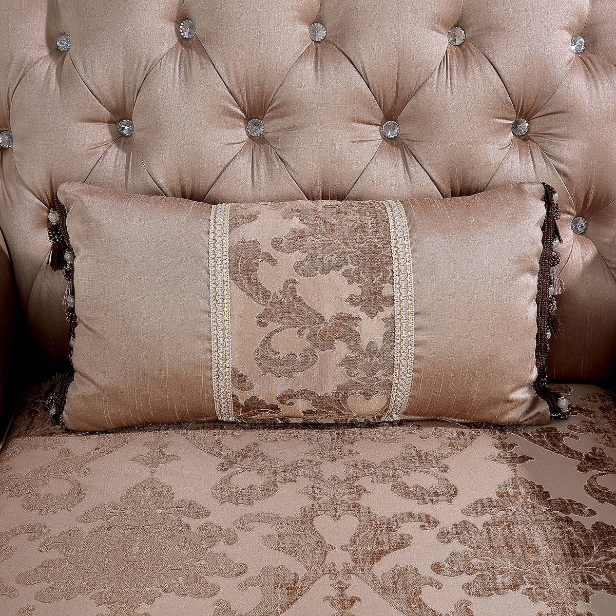 Veracruz Sofa, Dark Cherry/Light Brown - Image 6