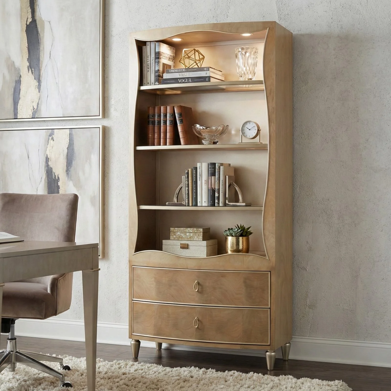 Villa Cherie Bookcase - Caramel - Image 6