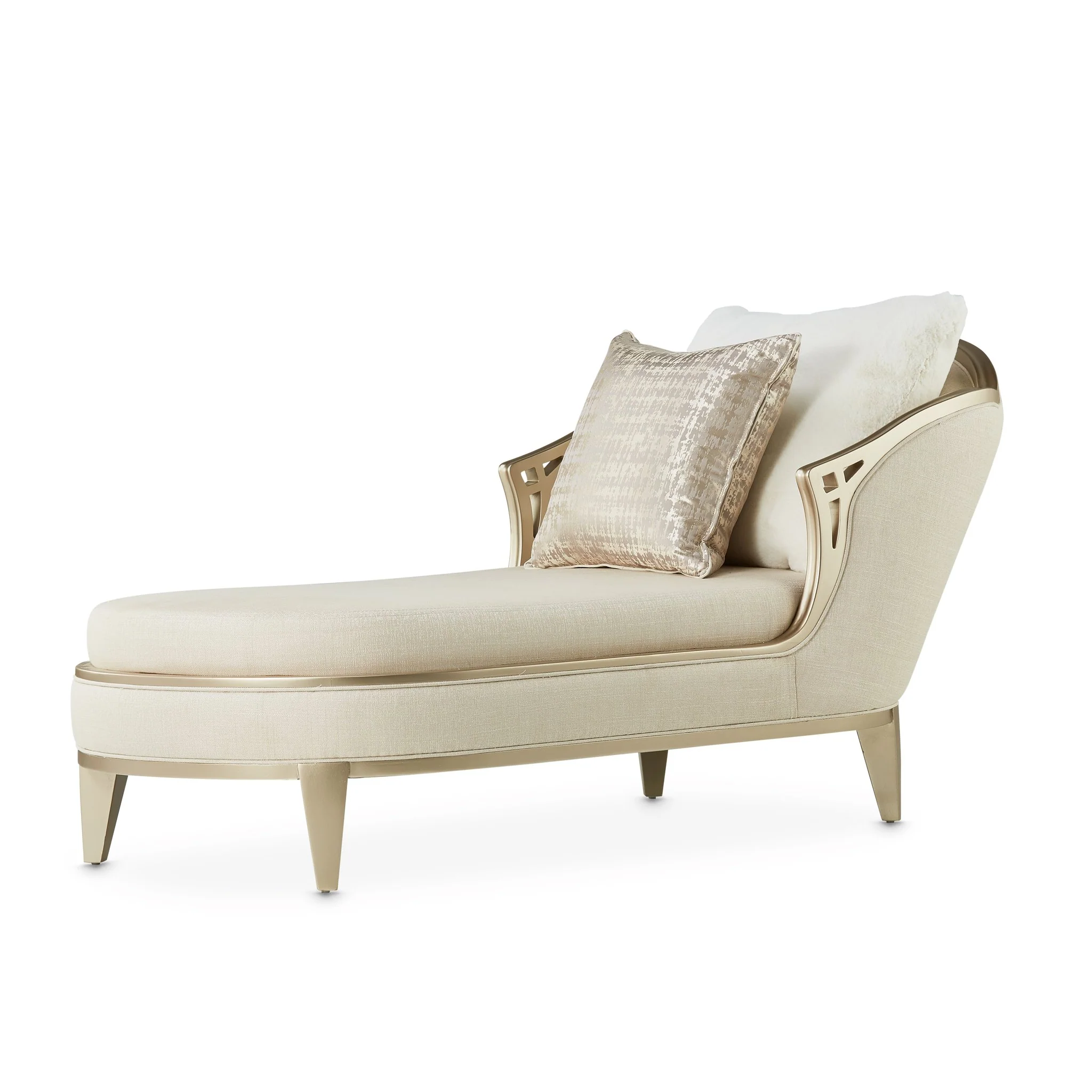 Villa Cherie Chaise - Pearl/Caramel - Image 9