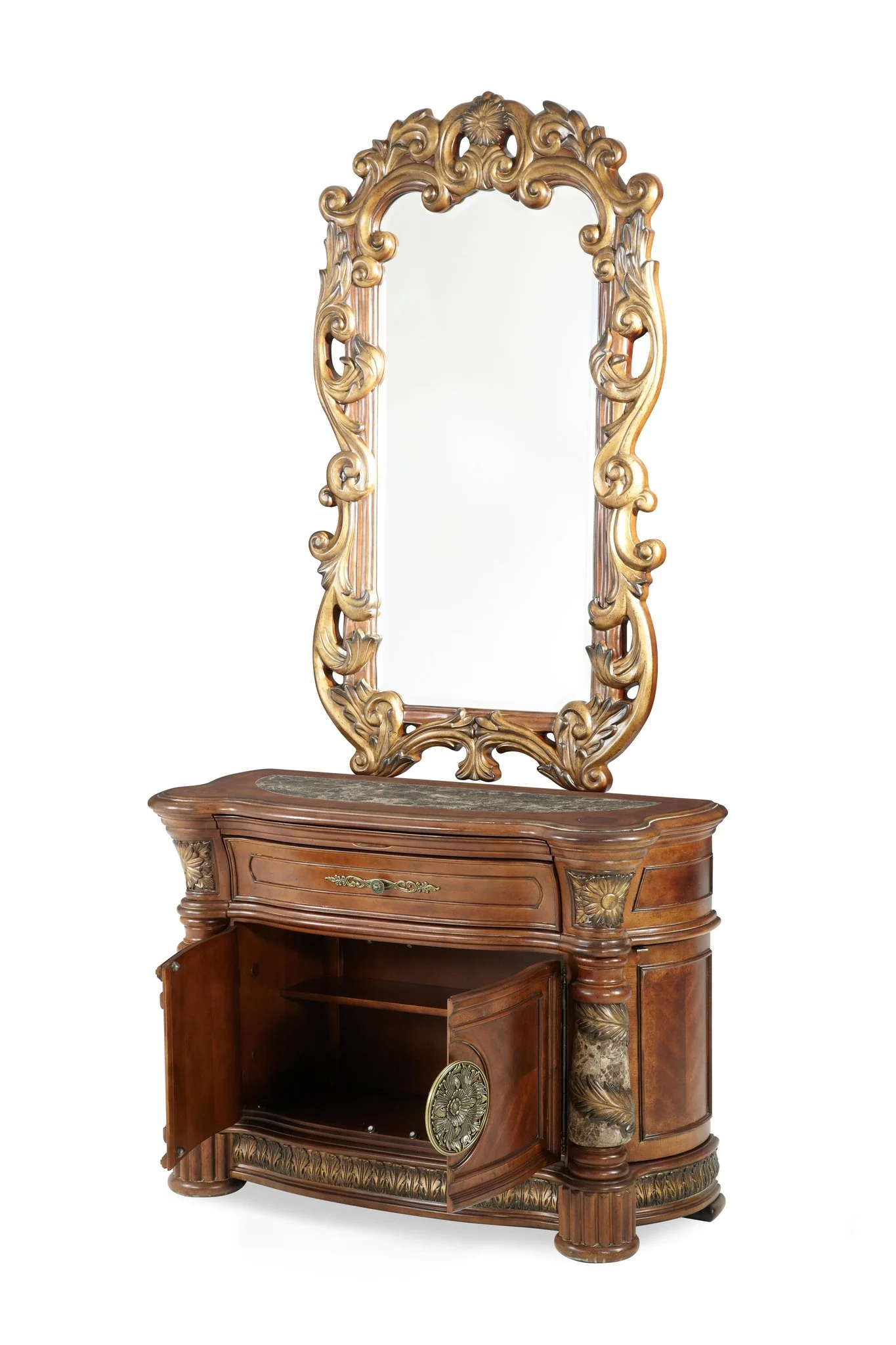 Villa Valencia Bachelor's Chest with Mirror - Classic Chest - Image 2