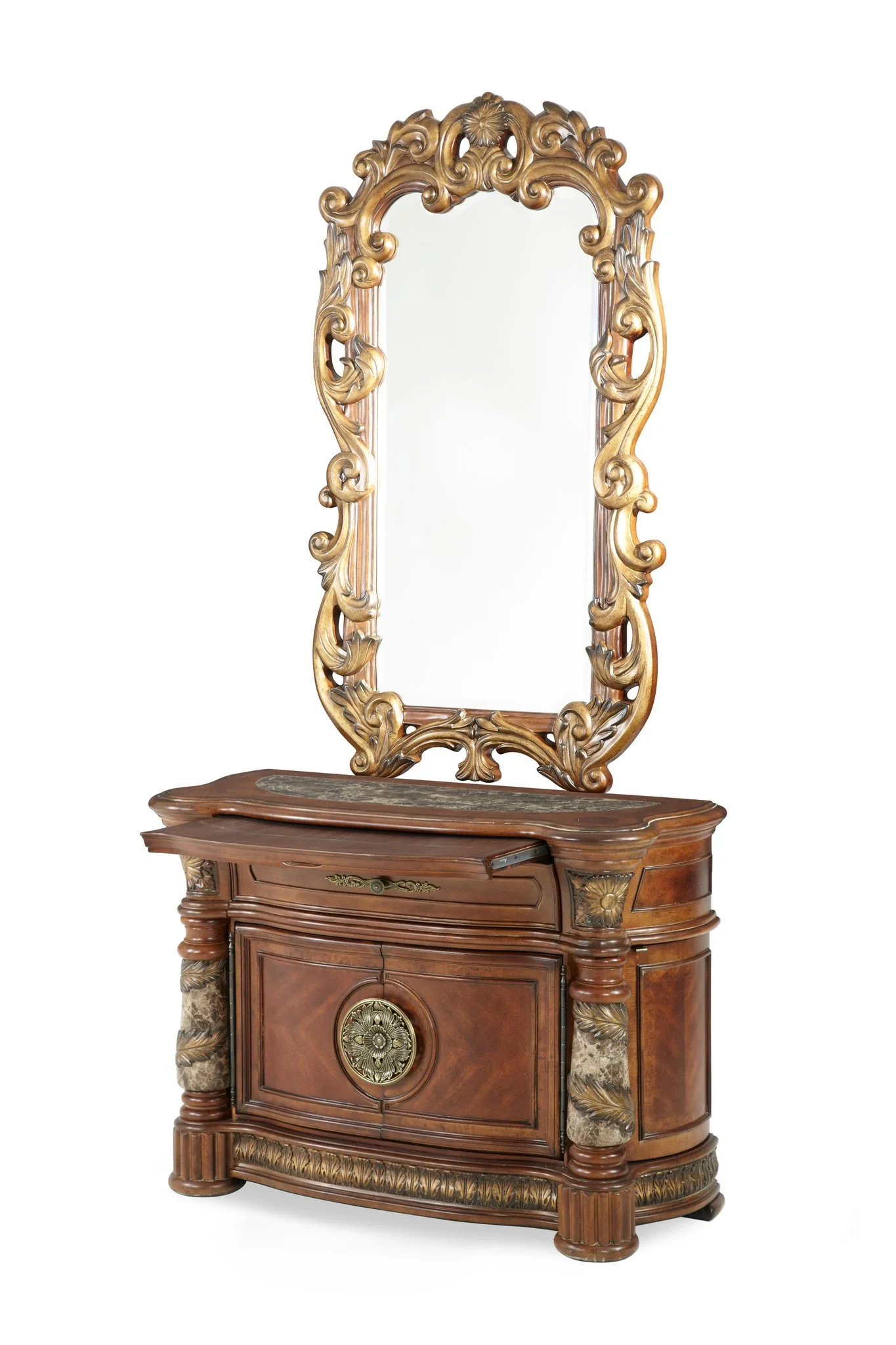Villa Valencia Bachelor's Chest with Mirror - Classic Chest - Image 3