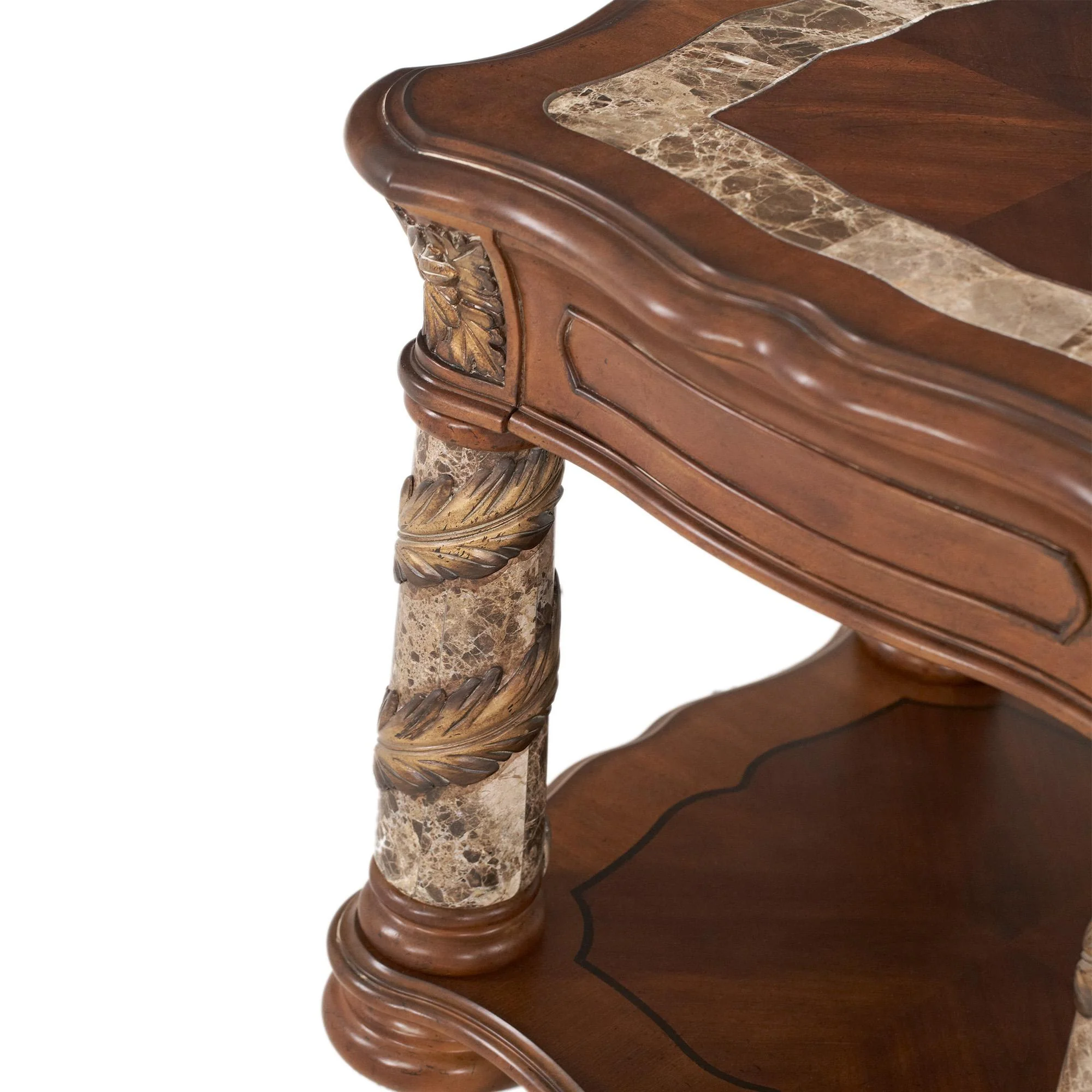Villa Valencia End Table - Classic Chestnut - Image 2