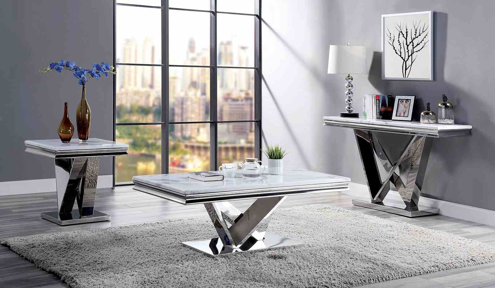 Villarsglane Coffee Table, Chrome - Image 2