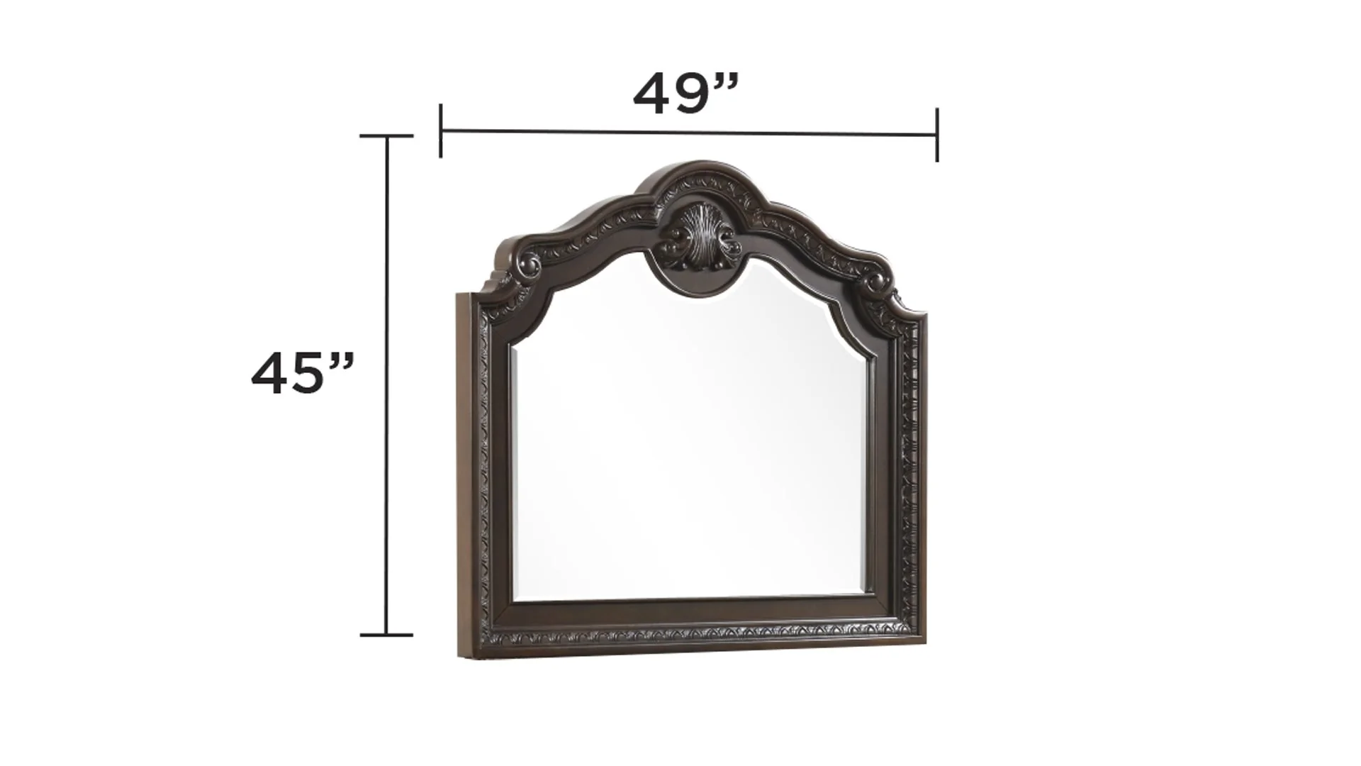 Vintage Mirror Walnut - Image 2