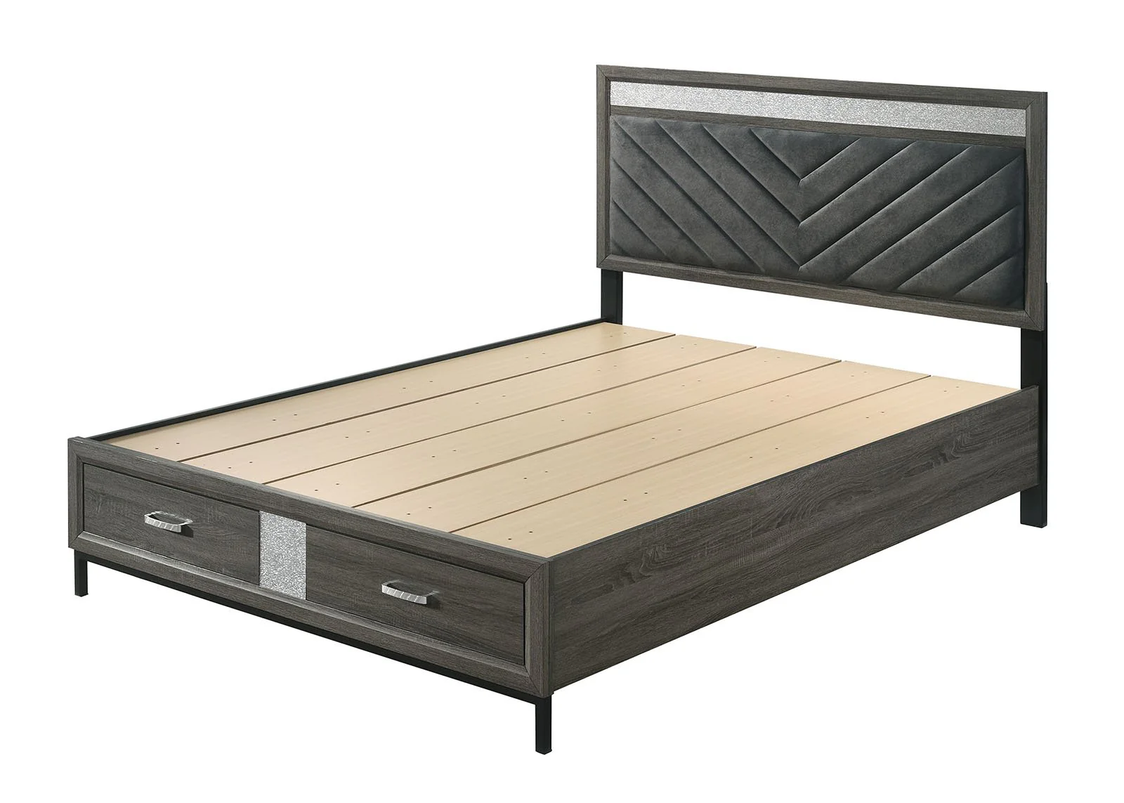 Voleta E.King Bed, Gray - Image 2