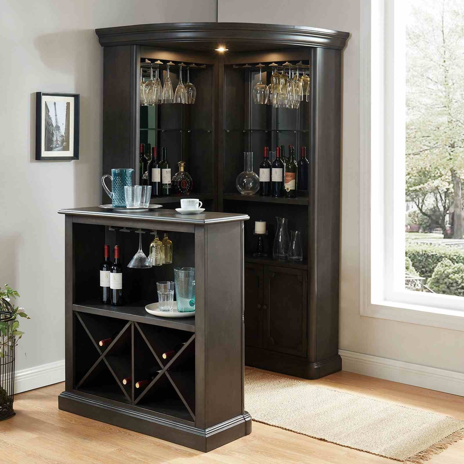 Voltaire Bar Table, Gray - Image 2