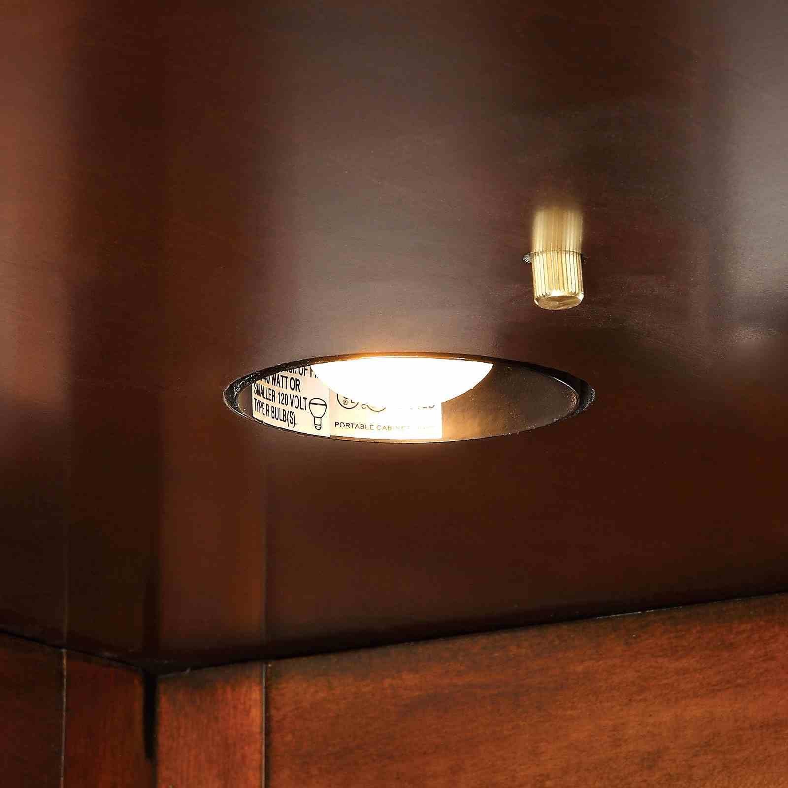Voltaire Curio Cabinet, Dark Cherry - Image 3
